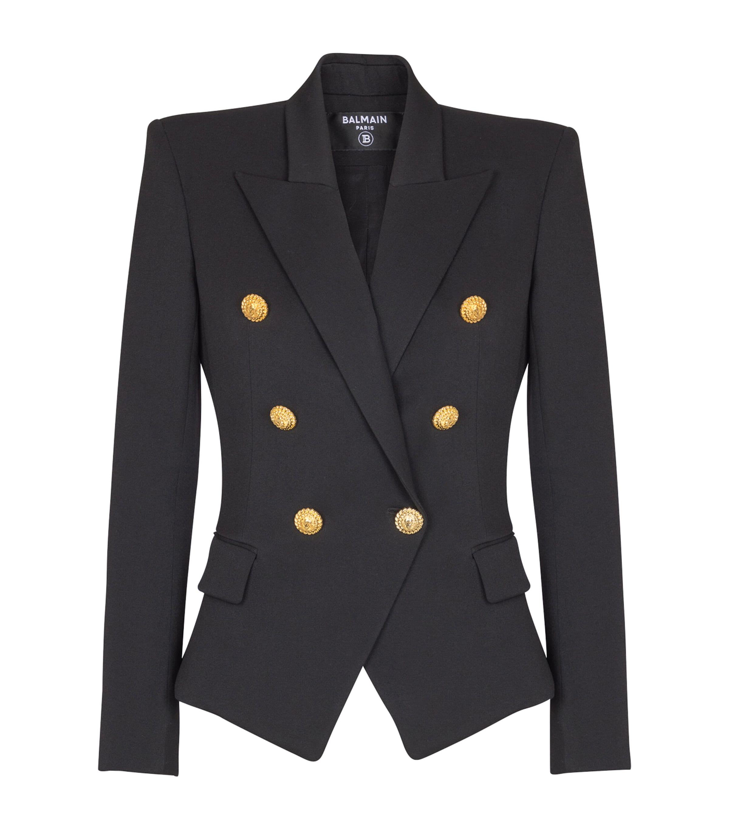BALMAIN WOOL DOUBLE-BREASTED BLAZER
