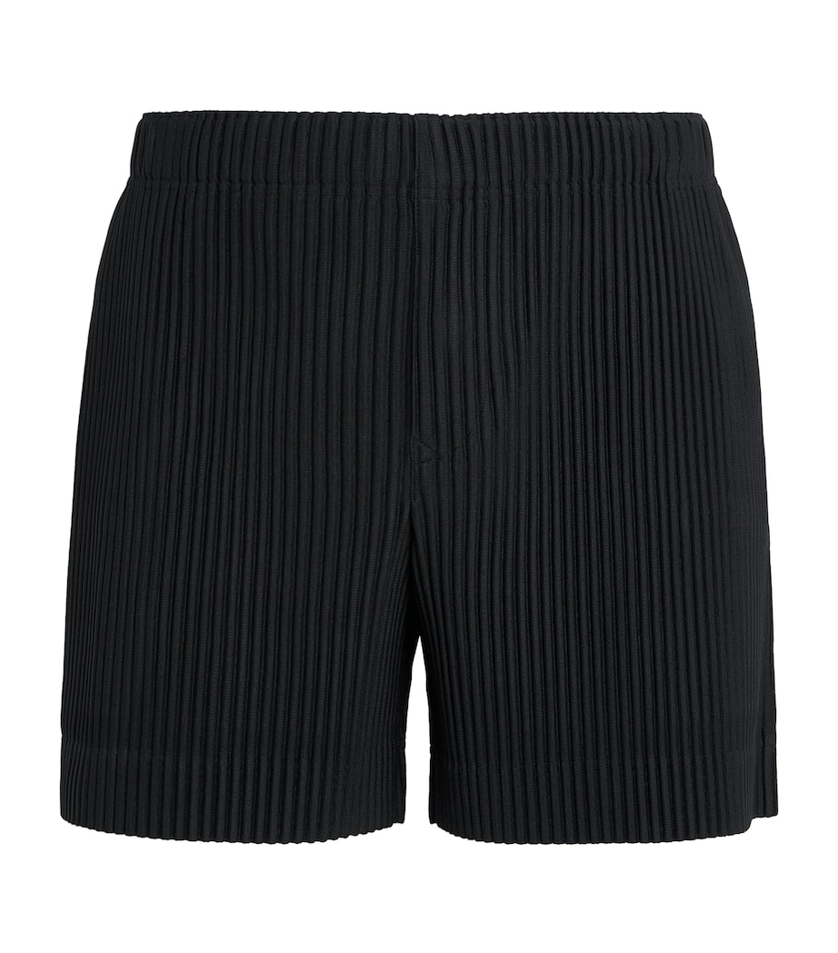 Homme Plissé Issey Miyake Mens Pleated Shorts Black Image 1
