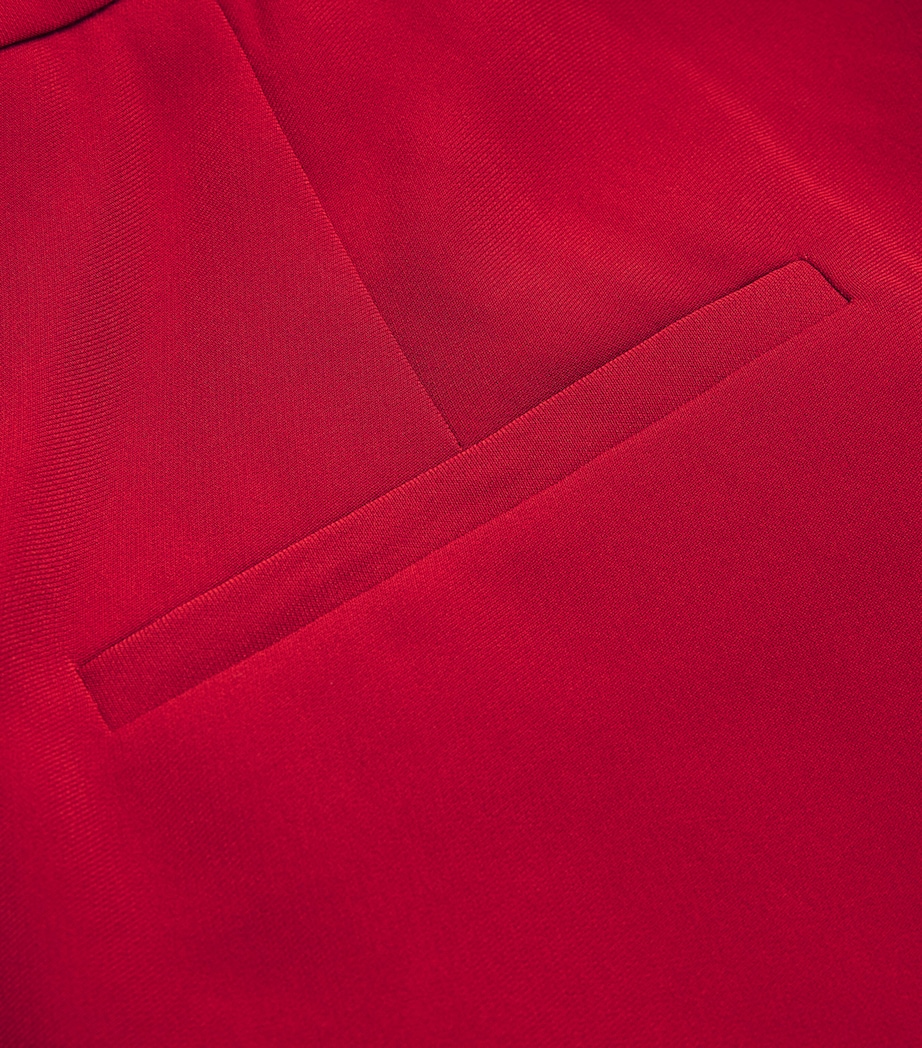 Flared Lebone Tailored Trousers R0023 CRIMSON Image 5