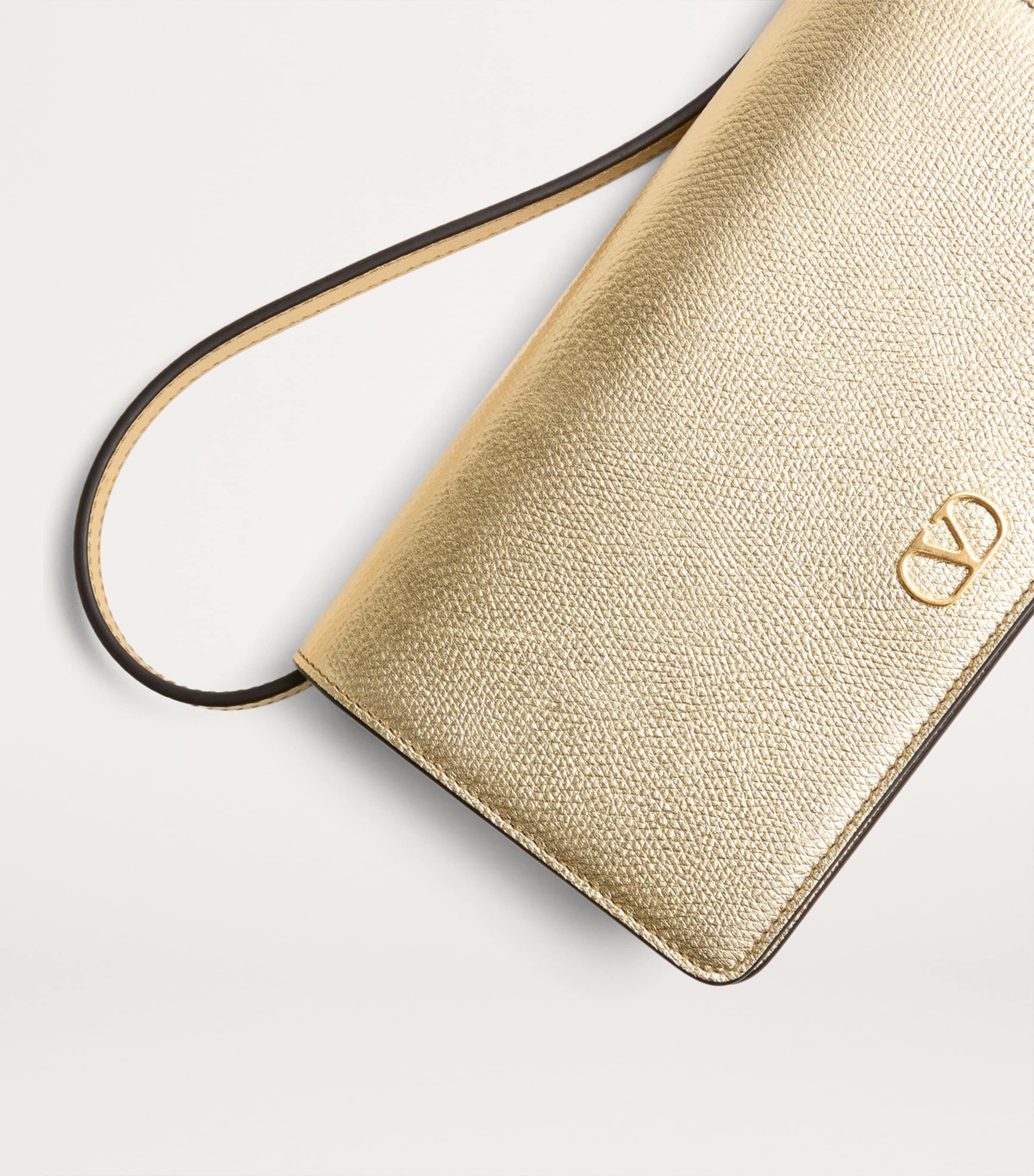 Mini Leather VLogo Shoulder Bag I8M Image 8