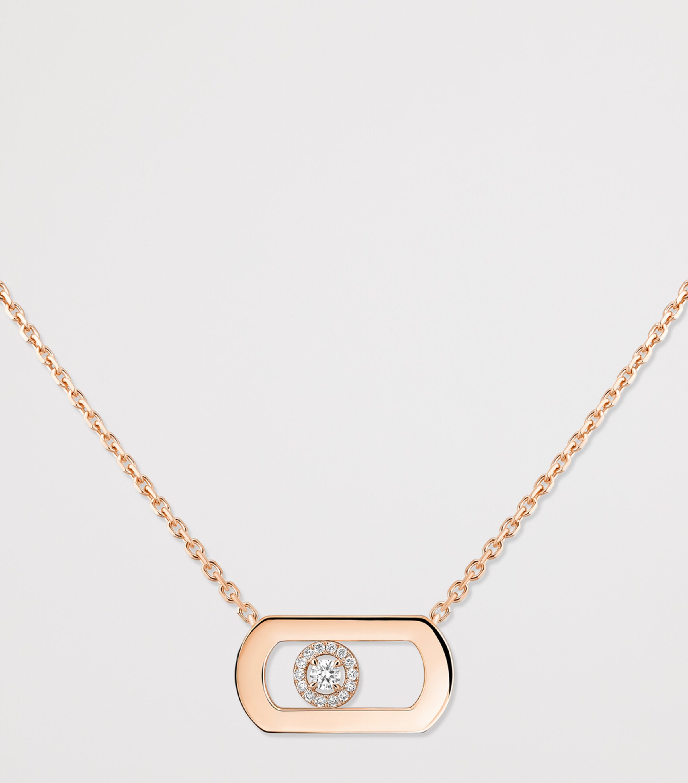 Messika So Move Pink Gold and Diamond Necklace Pink Gold Image 3