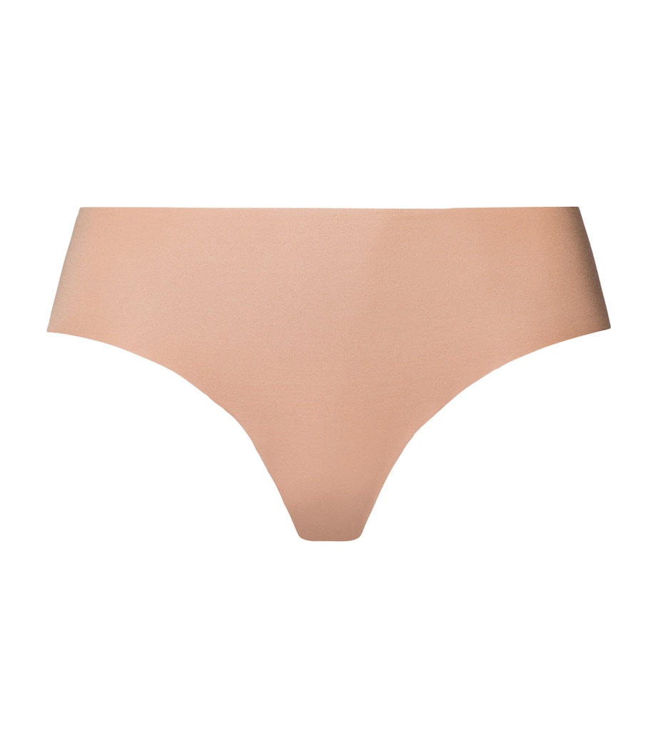 Invisible Cotton Midi Briefs BEIGE Image 1