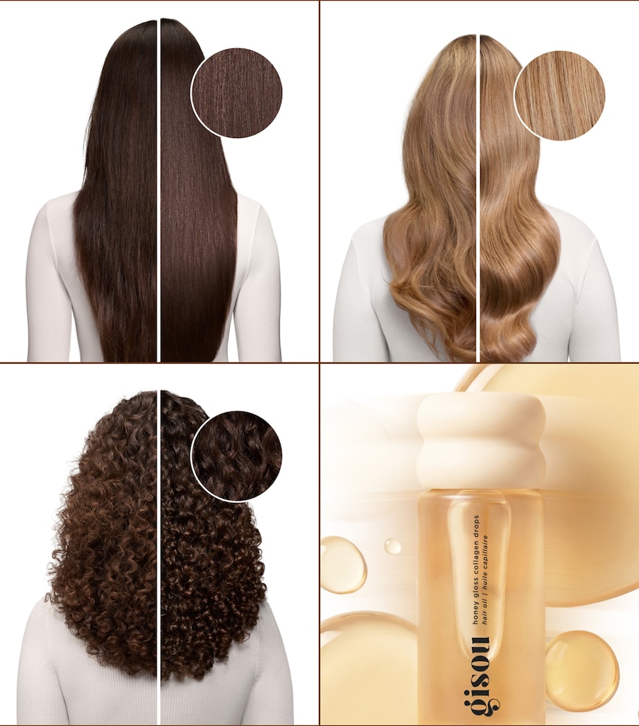 Gisou Honey Gloss Collagen Drops Hair Oil (20ml) Image 4