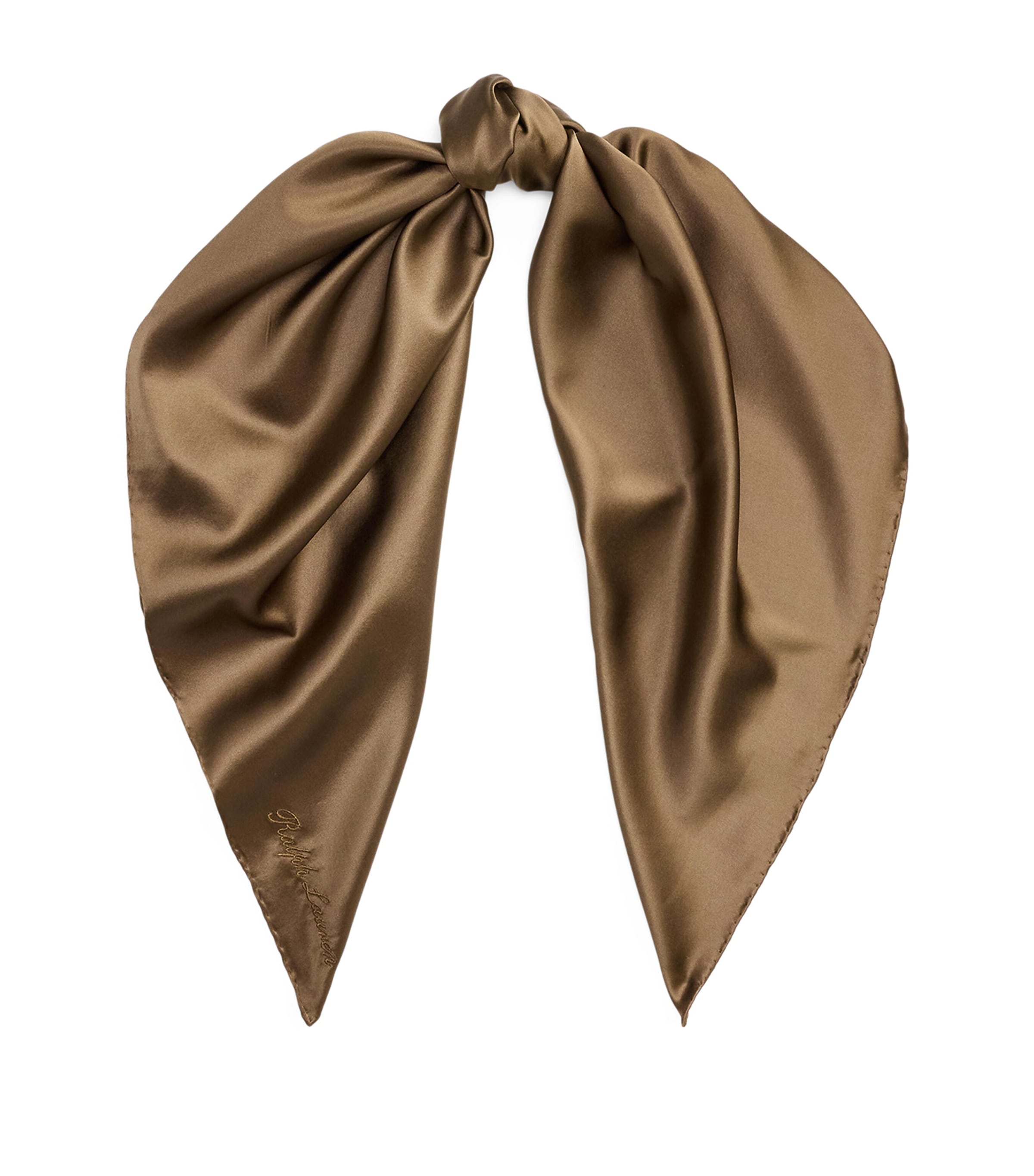 Ralph Lauren Collection Silk Charmeuse Square Scarf Portobello Image 1
