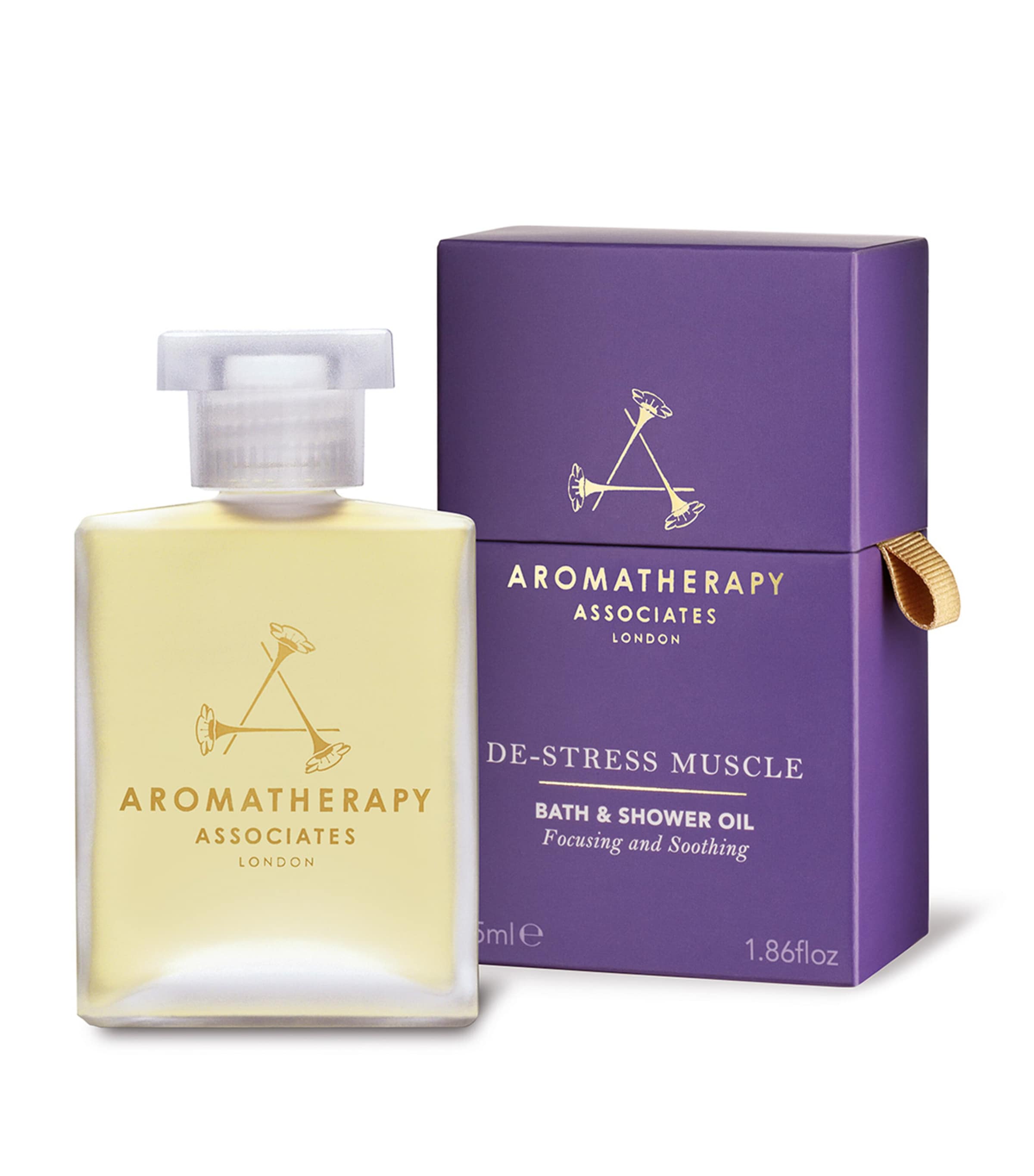 De-Stress Muscle Bath & Shower Oil (55ml) NO COLOUR Image 2