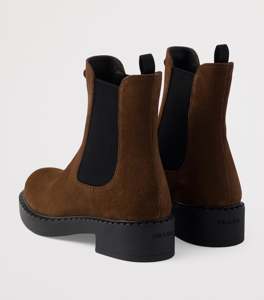 Suede Triangle Chelsea Boots F0324 Image 4