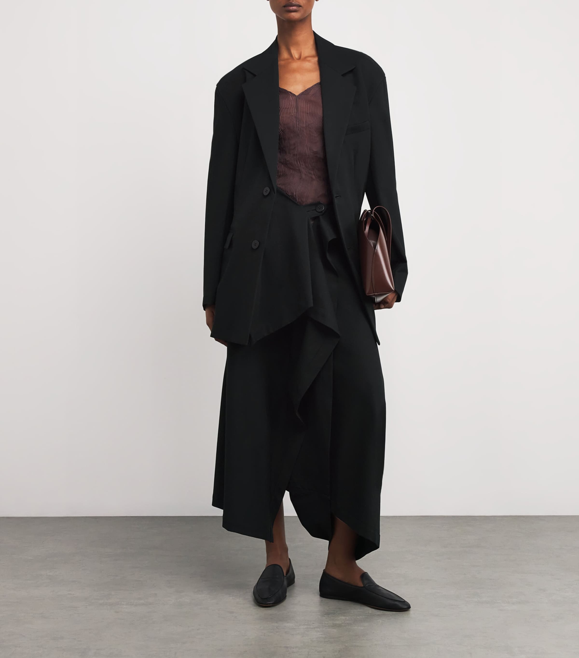 Cotton-Blend Simple Ensemble Trousers 15 Image 2