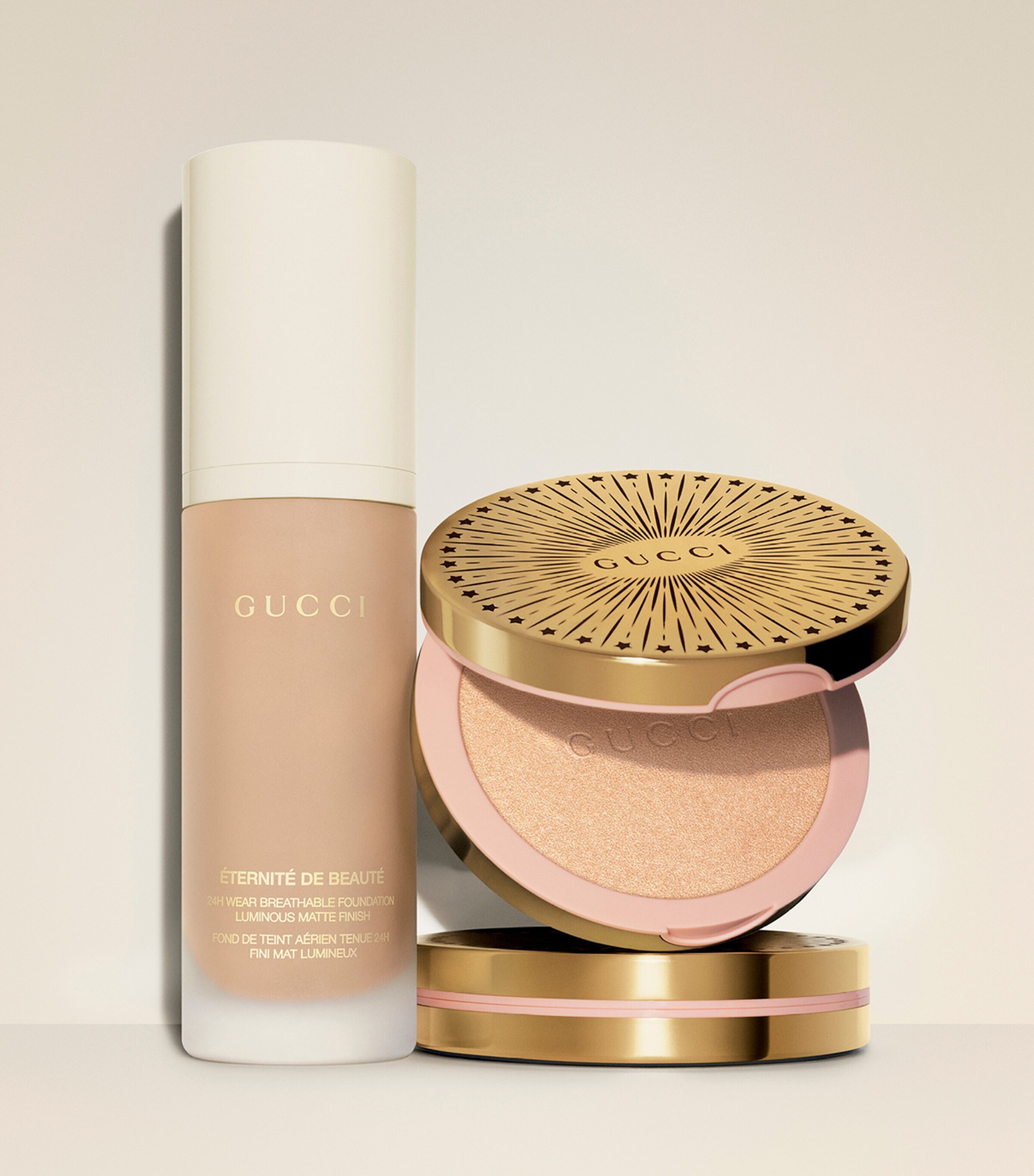 GUCCI GLOW HIGHLIGHTER 10g ラベンダー 02, Gucci Glow Highlighter powder in 02 Frosted Lilac