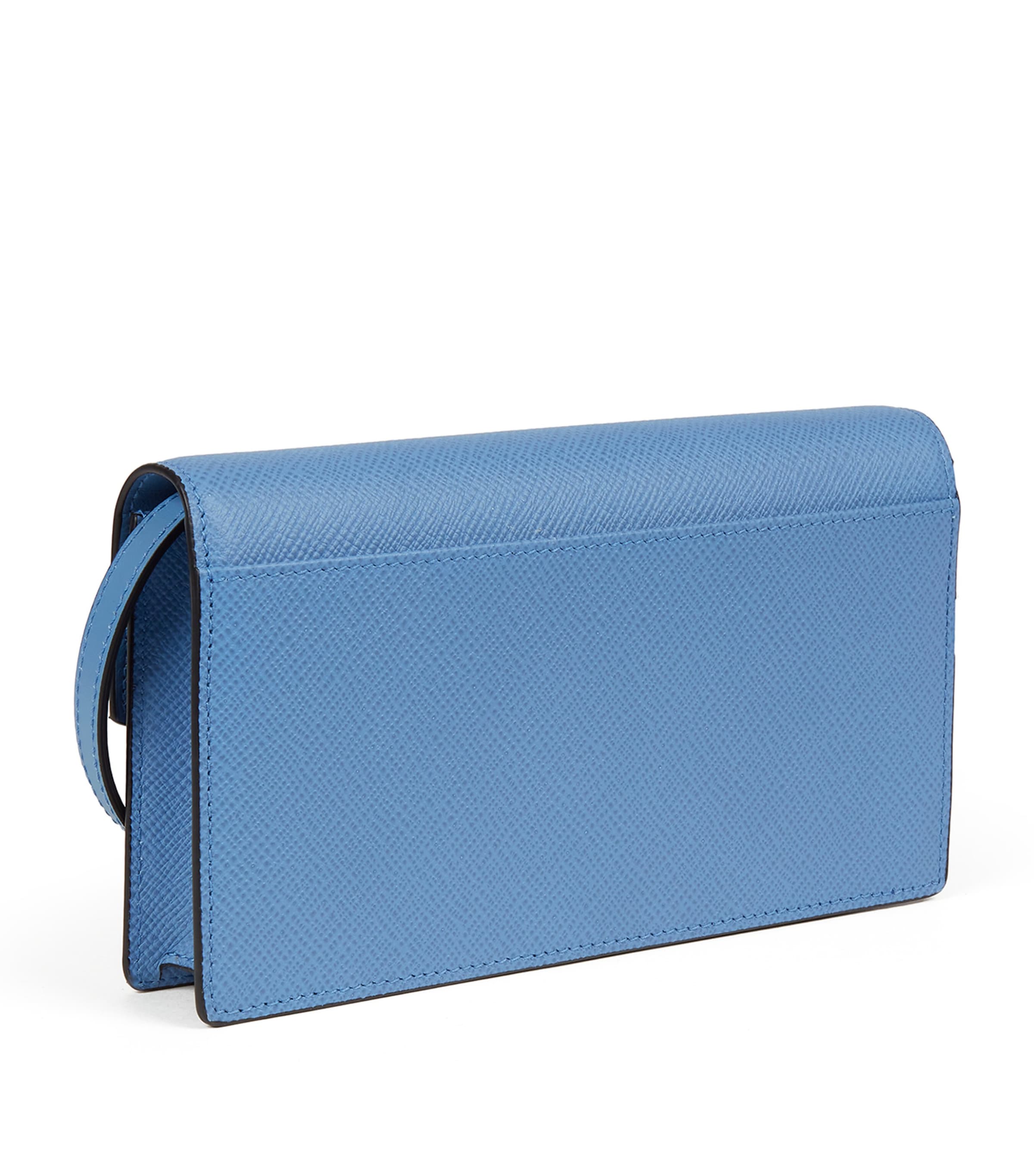 Panama Leather Envelope Cross-Body Bag NILE BLUE Image 2