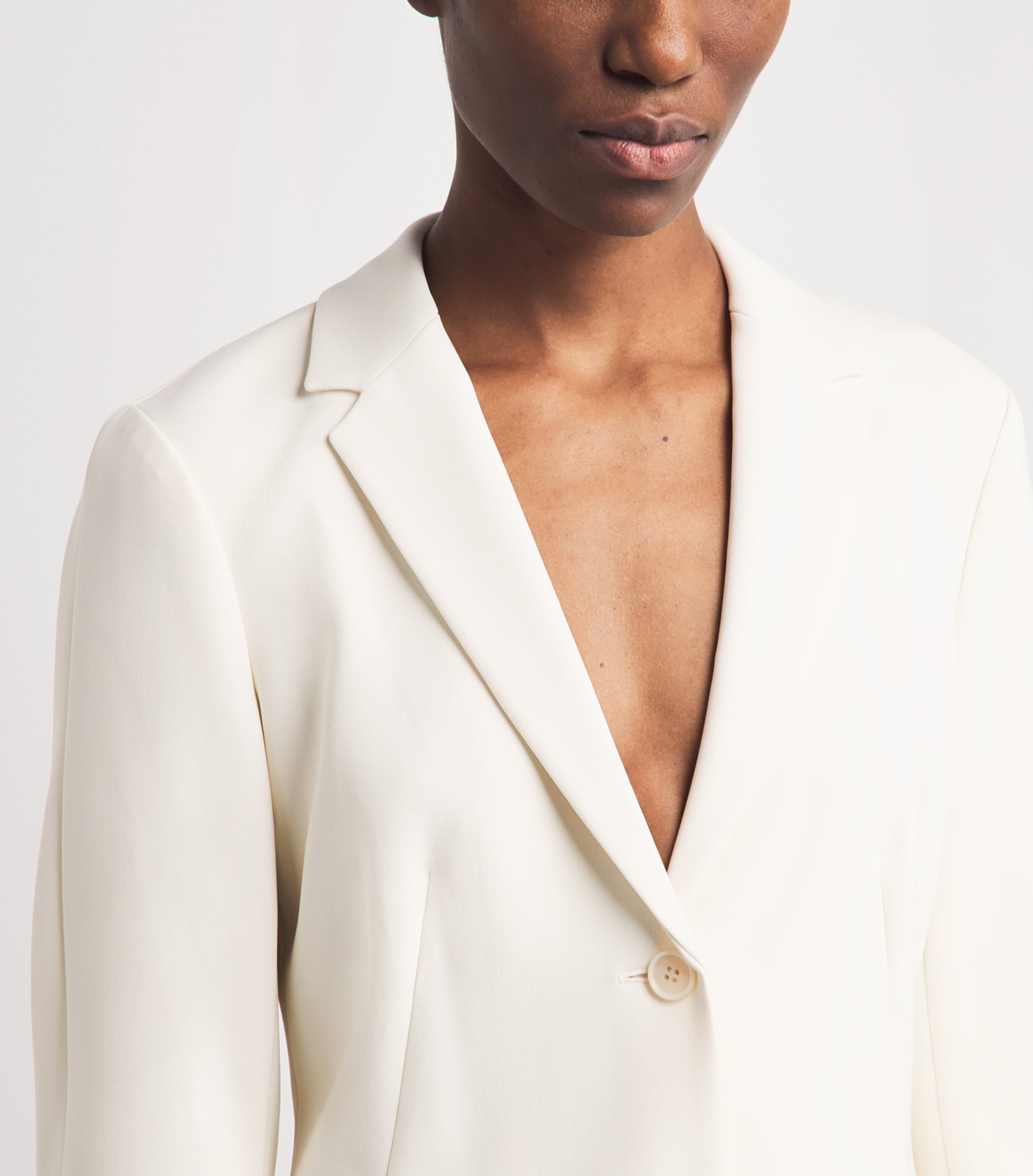 Theory Womens Admiral Crepe Blazer Rice Image 3