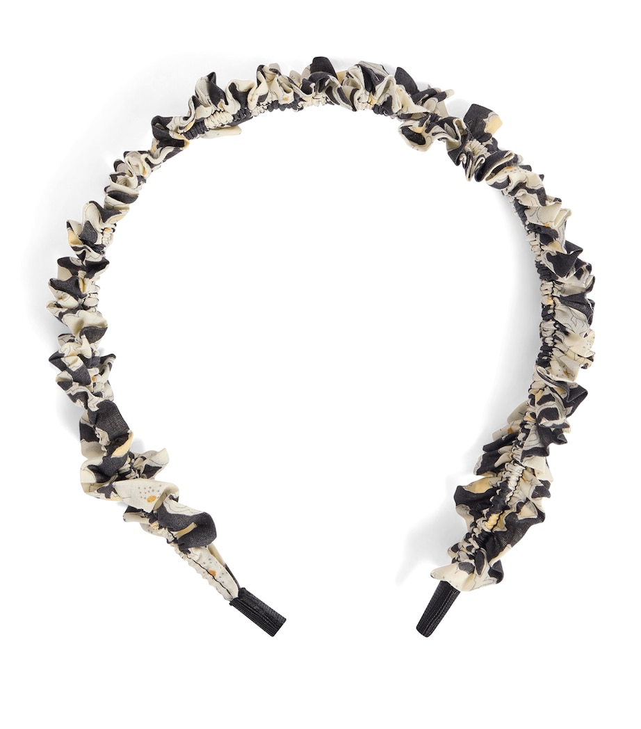 Floral Cotton Headband FLEURS NOIR Image 1