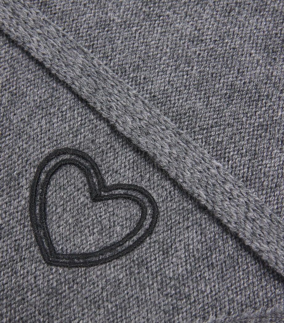 Wool-Cashmere Scarf MOTTLED GREY Image 4