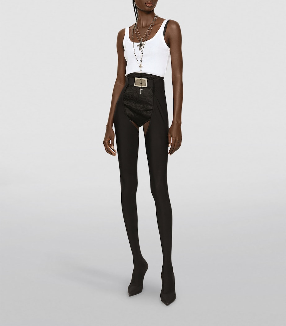 KIM DOLCE&GABBANA Tank Top W0800-OPTICAL WHITE Image 3