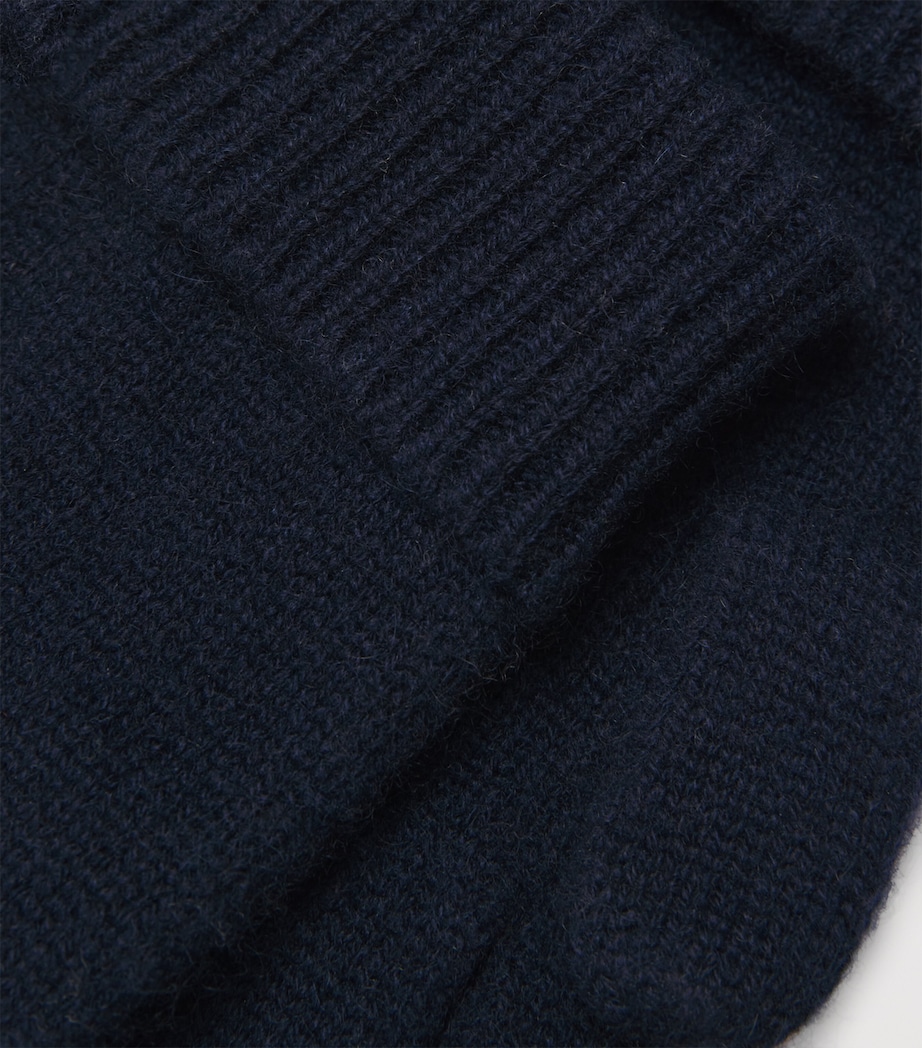 Cashmere Gloves NAVY Image 2