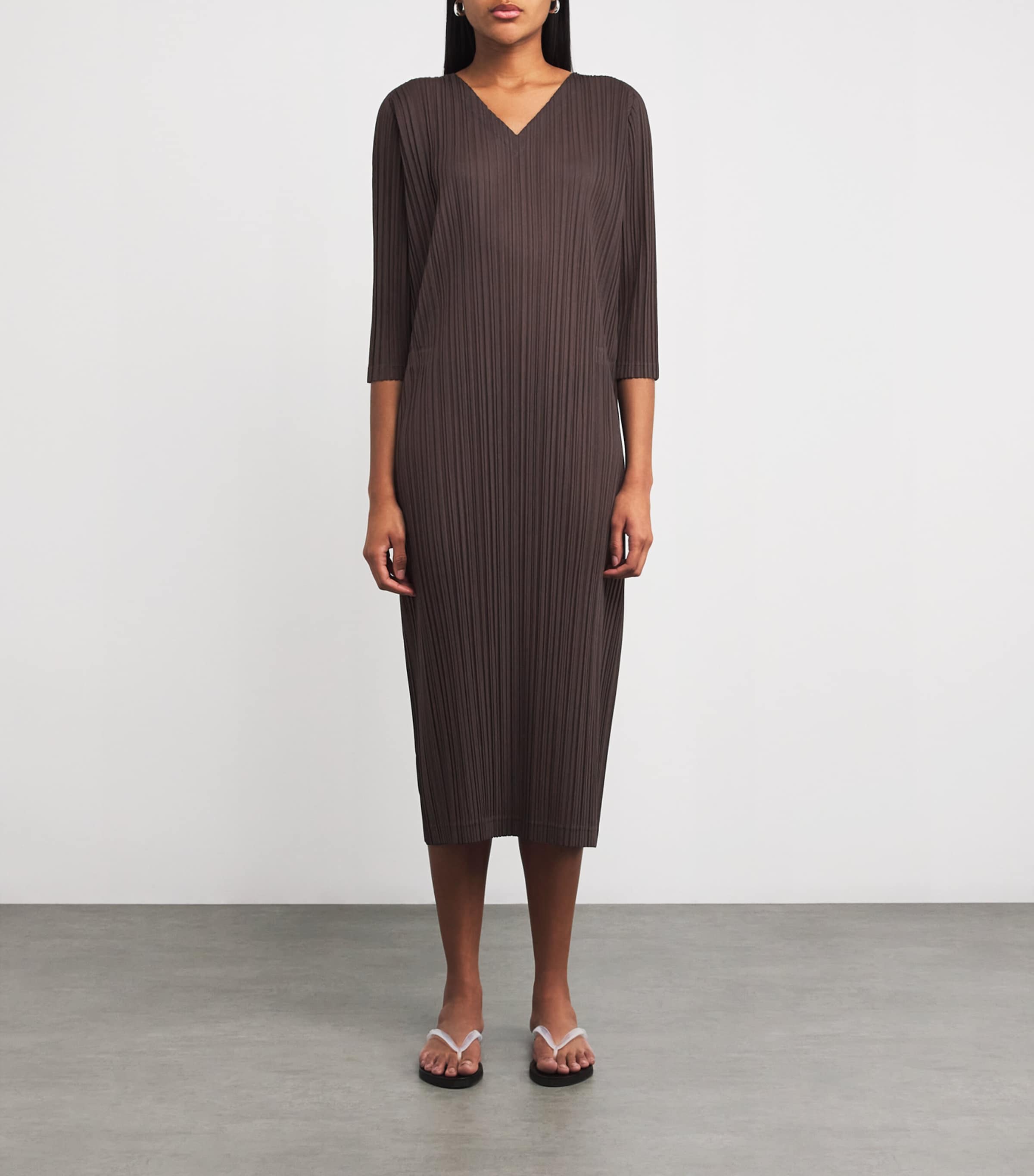 Ramie Midi Dress 45 Image 3