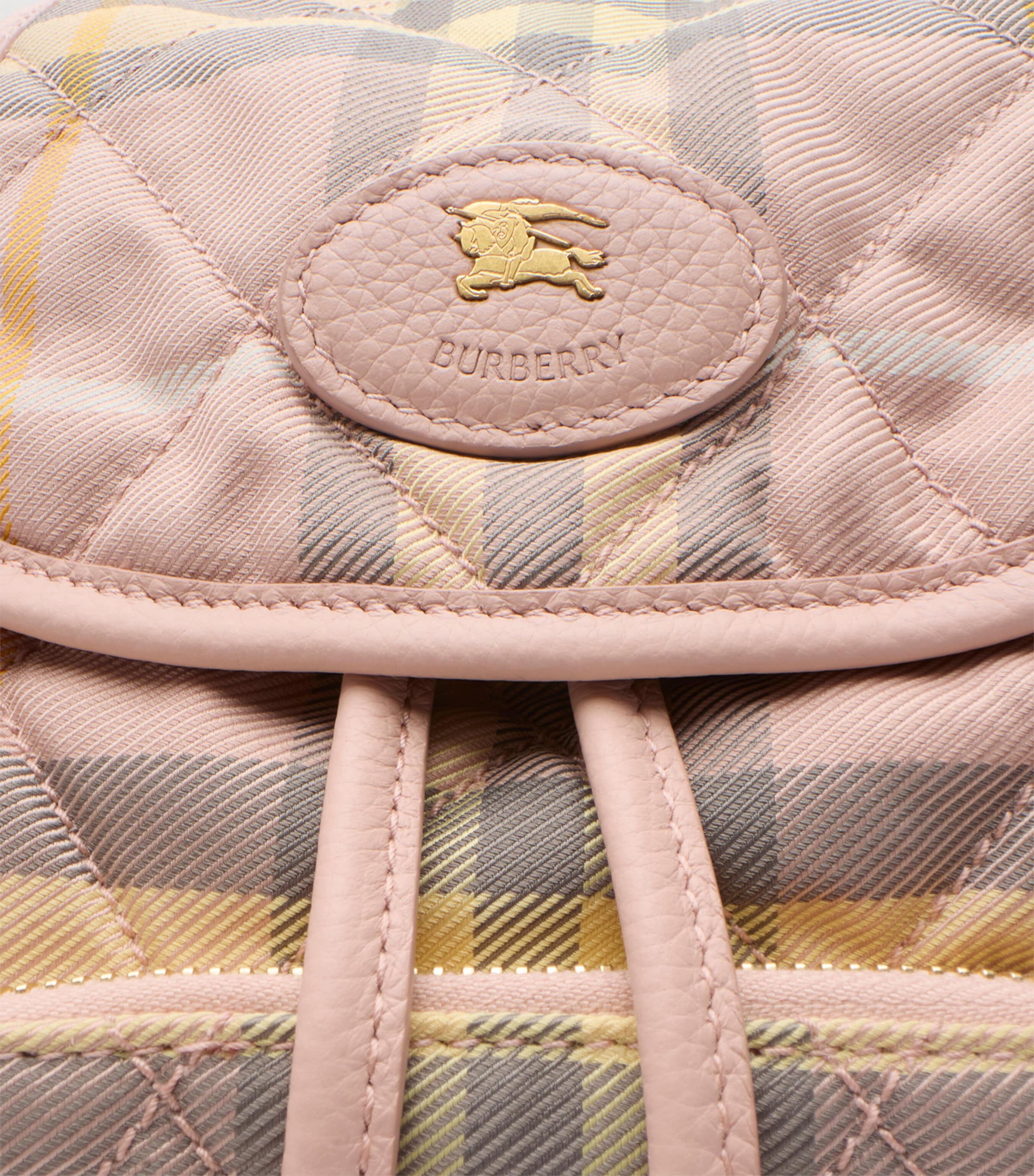 Mini Check Horseshoe Backpack TEACUP Image 5