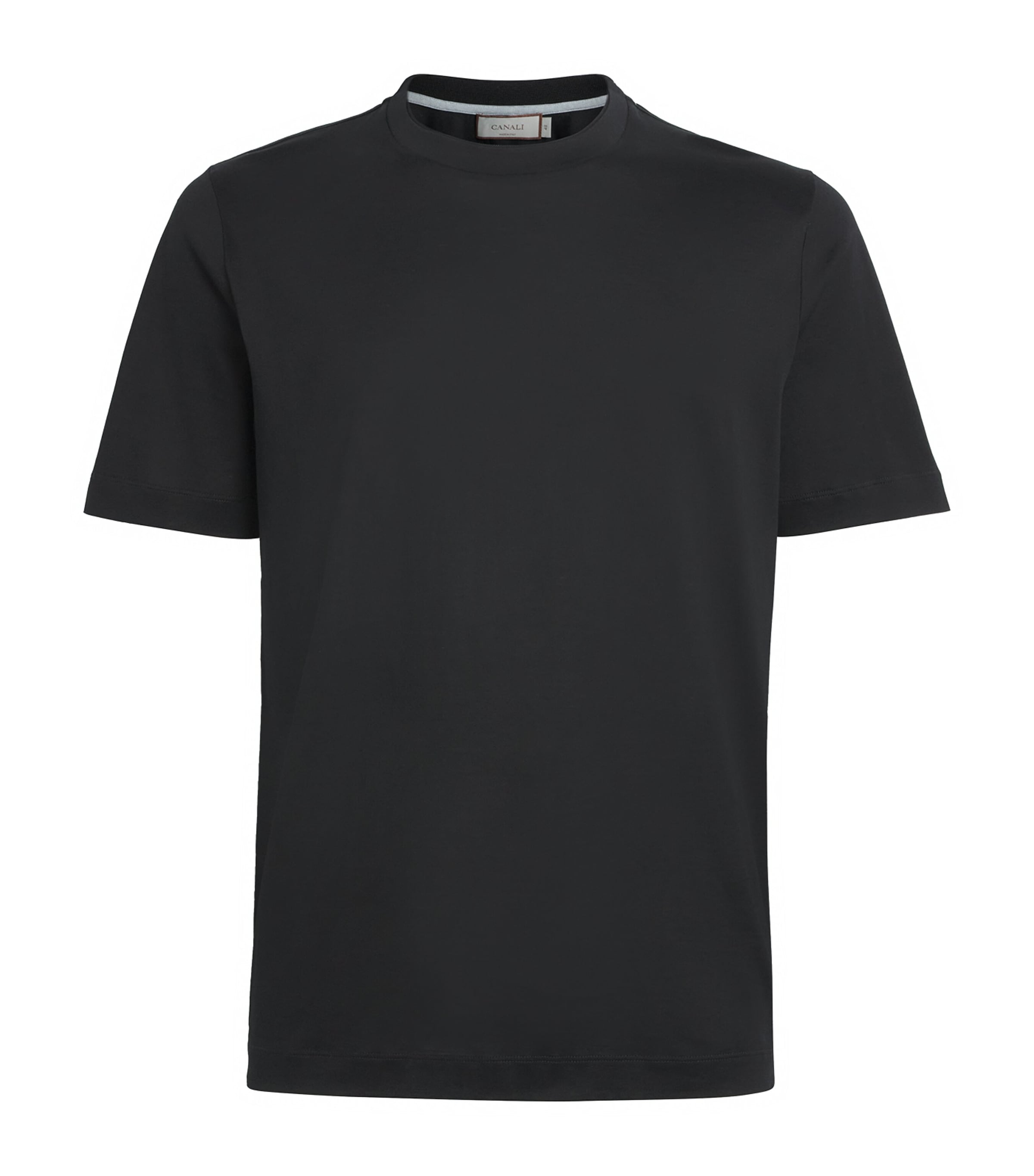 Canali Mens Cotton Crew-Neck T-Shirt Image 1
