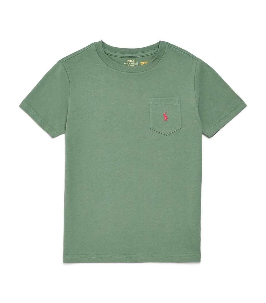 Ralph Lauren Kids Cotton Polo Pony T-Shirt (2-7 Years) Fatigue Image 1