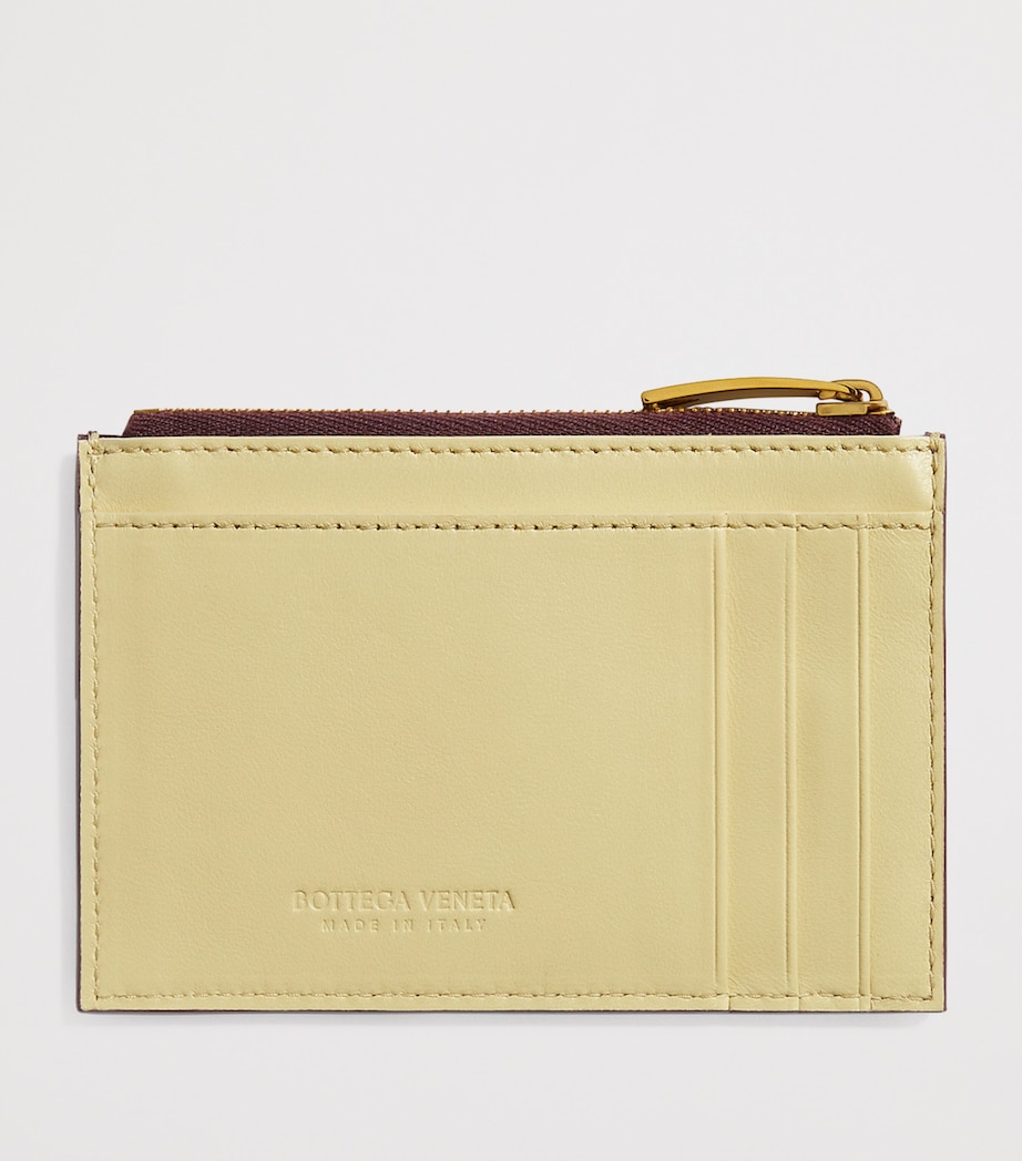 Bottega Veneta Leather Zipped Card Case Image 3