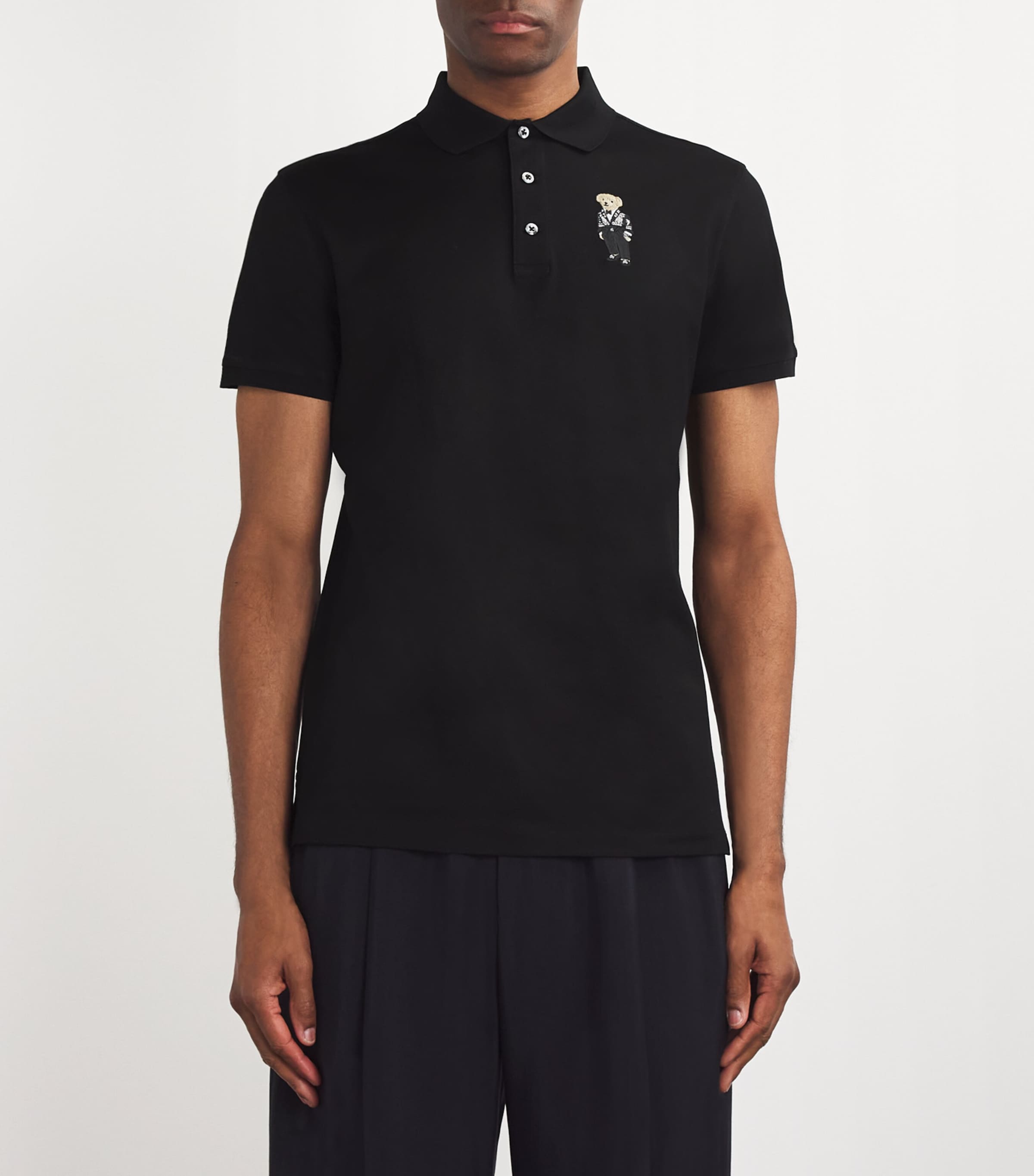 Polo Bear Polo Shirt BLACK Image 3