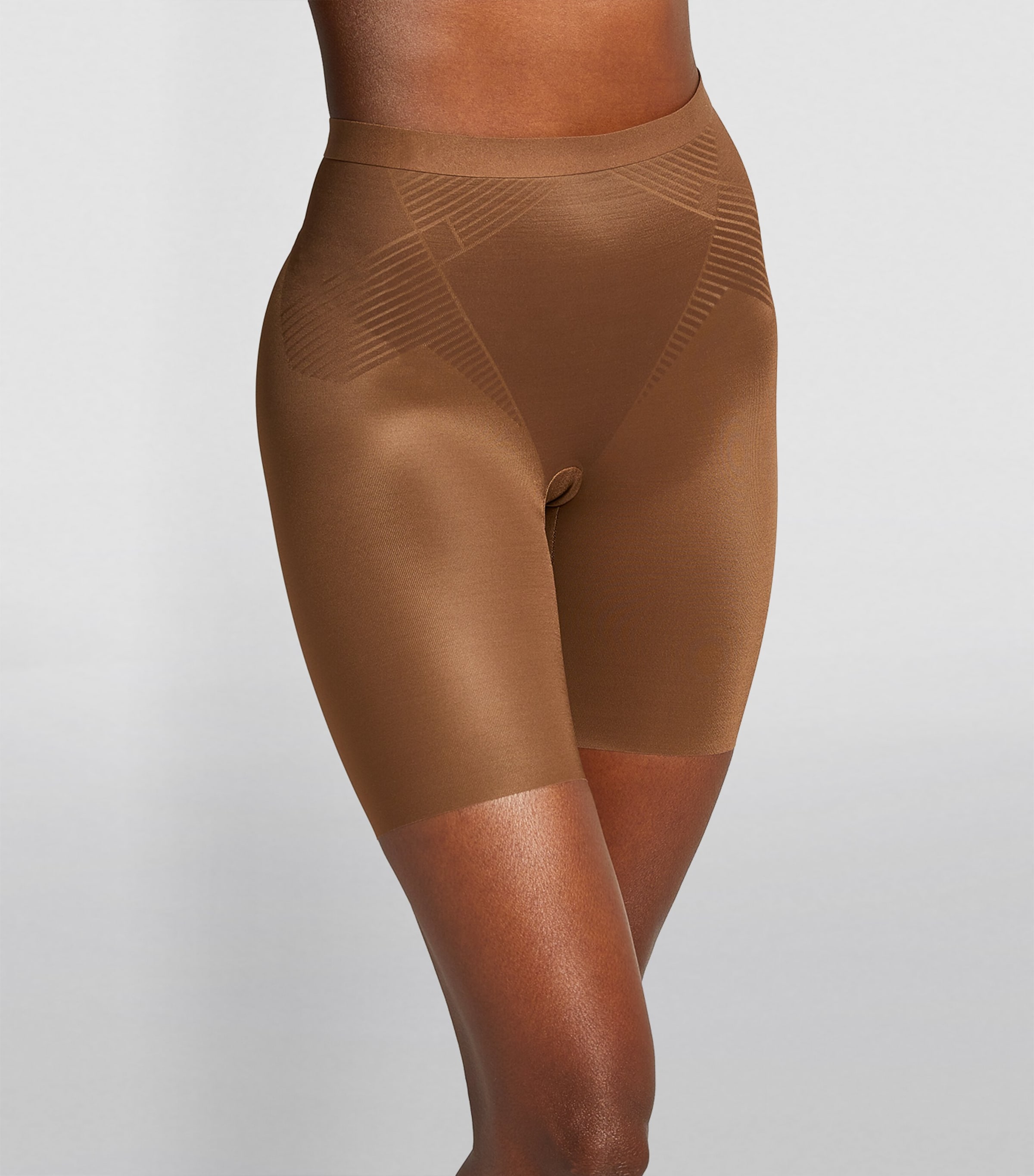 SPANXshape Invisible Mid-Thigh Shorts - Medium Control CHESTNUT BROWN Image 2