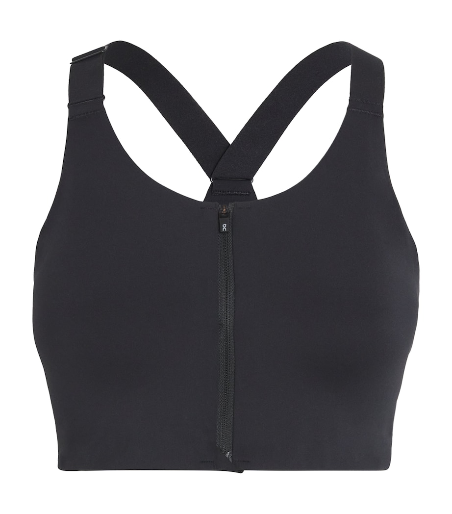 Endurance Zip-Up Bra BLACK Image 1