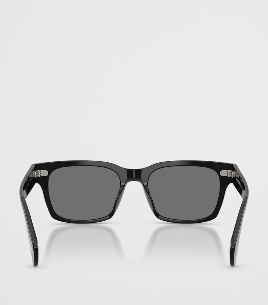 Oliver Peoples Ryce Rectangle Sunglasses Black Image 4