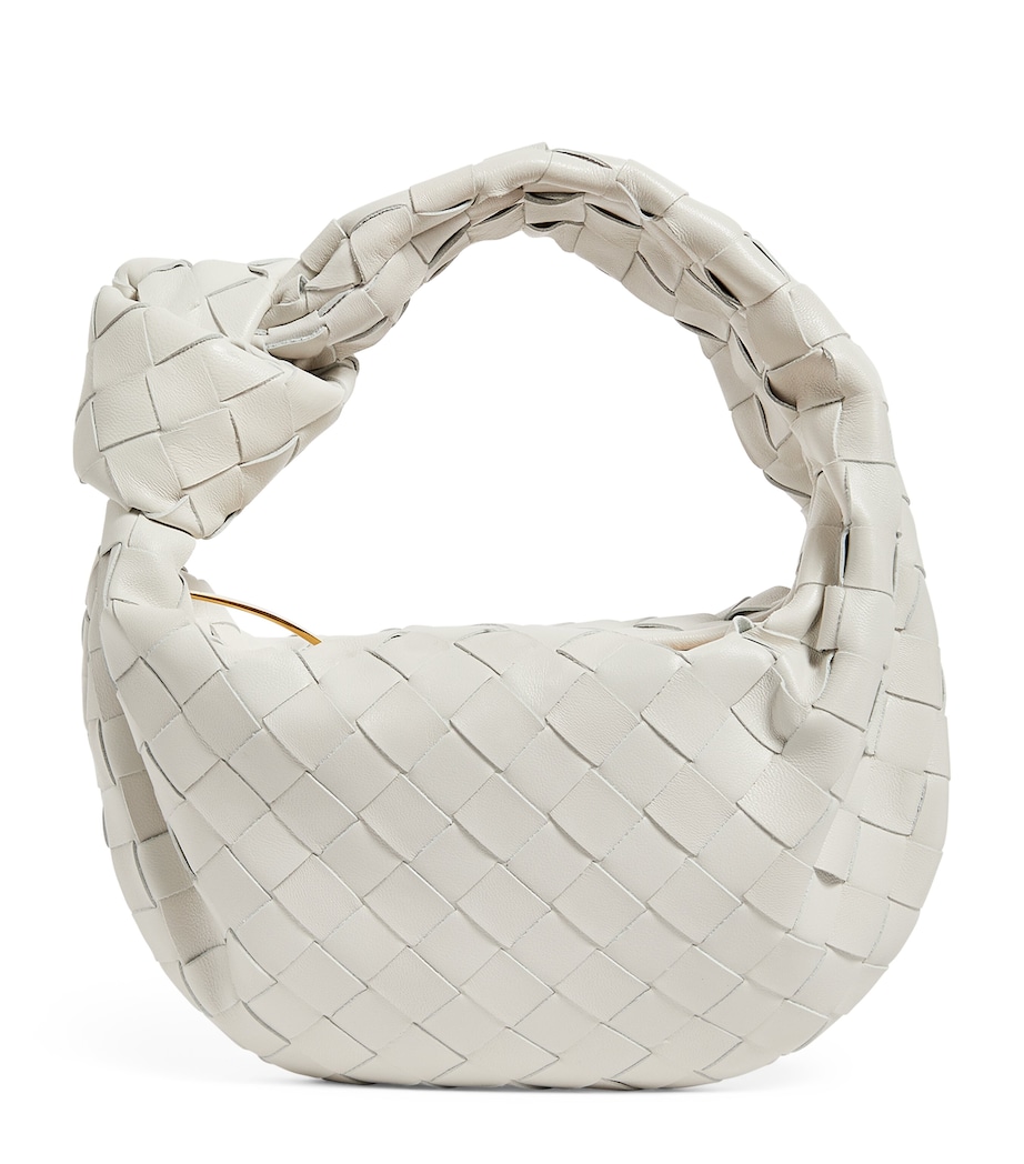 Bottega Veneta Mini Leather Jodie Bag Chalk Gold Image 1