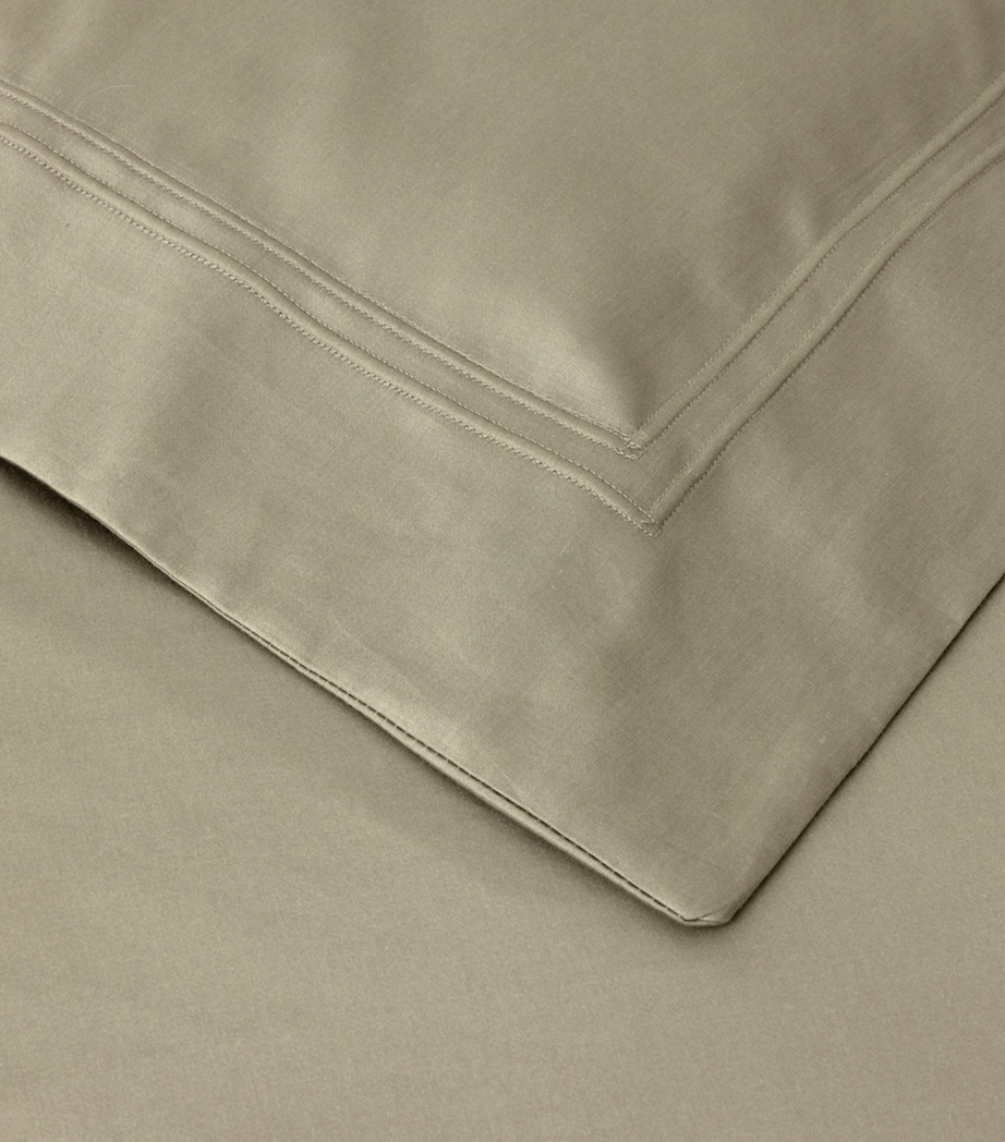 Yves Delorme Triomphe Kaki Single Duvet Cover (140cm x 200cm) Kaki Image 3
