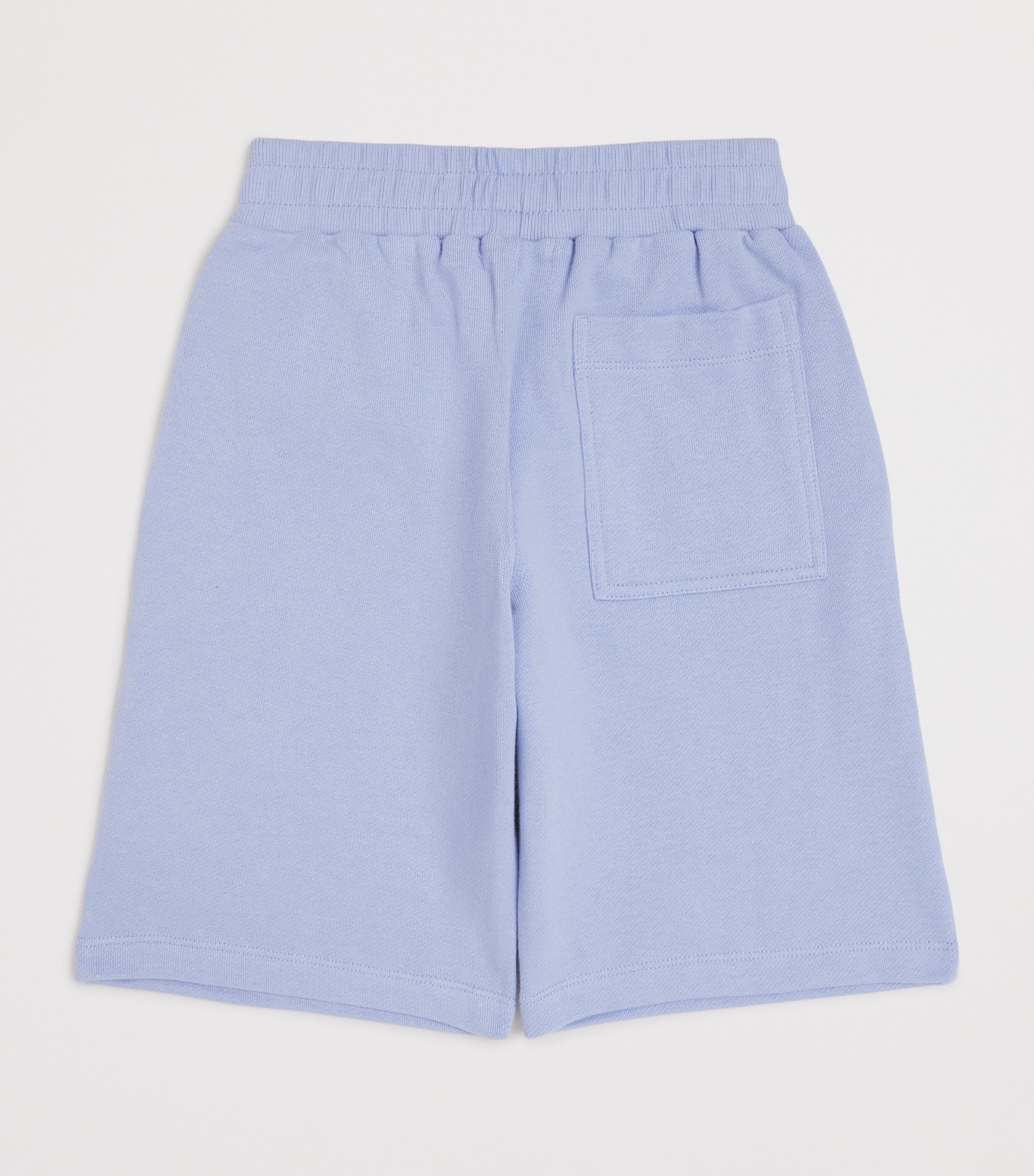 Cotton Embroidered Sweat Shorts (4-10 Years) 81SANGEL BLUE Image 2