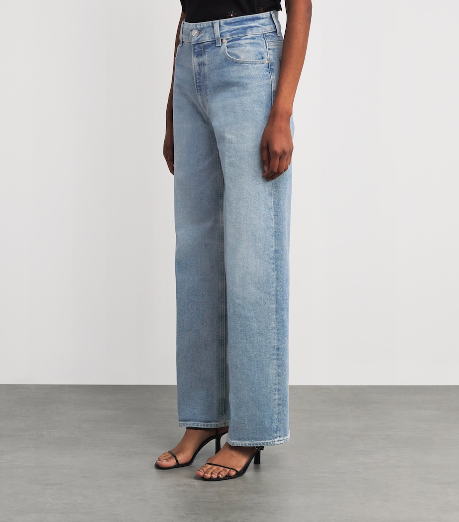 Vintage Wash Sasha Wide-Leg Jeans LOW KEY Image 3