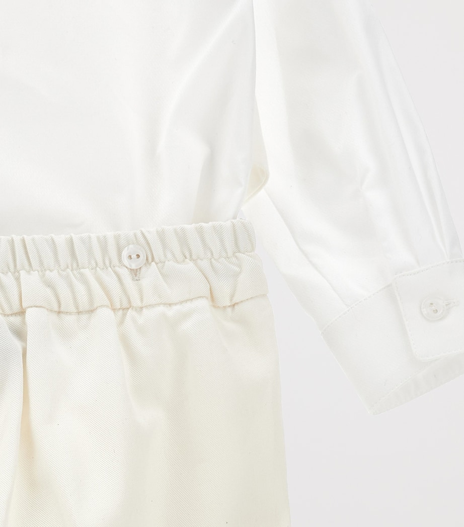 Shirt, Trousers and Bow Tie Set (6-24 Months) ECRU + PANNA Image 3