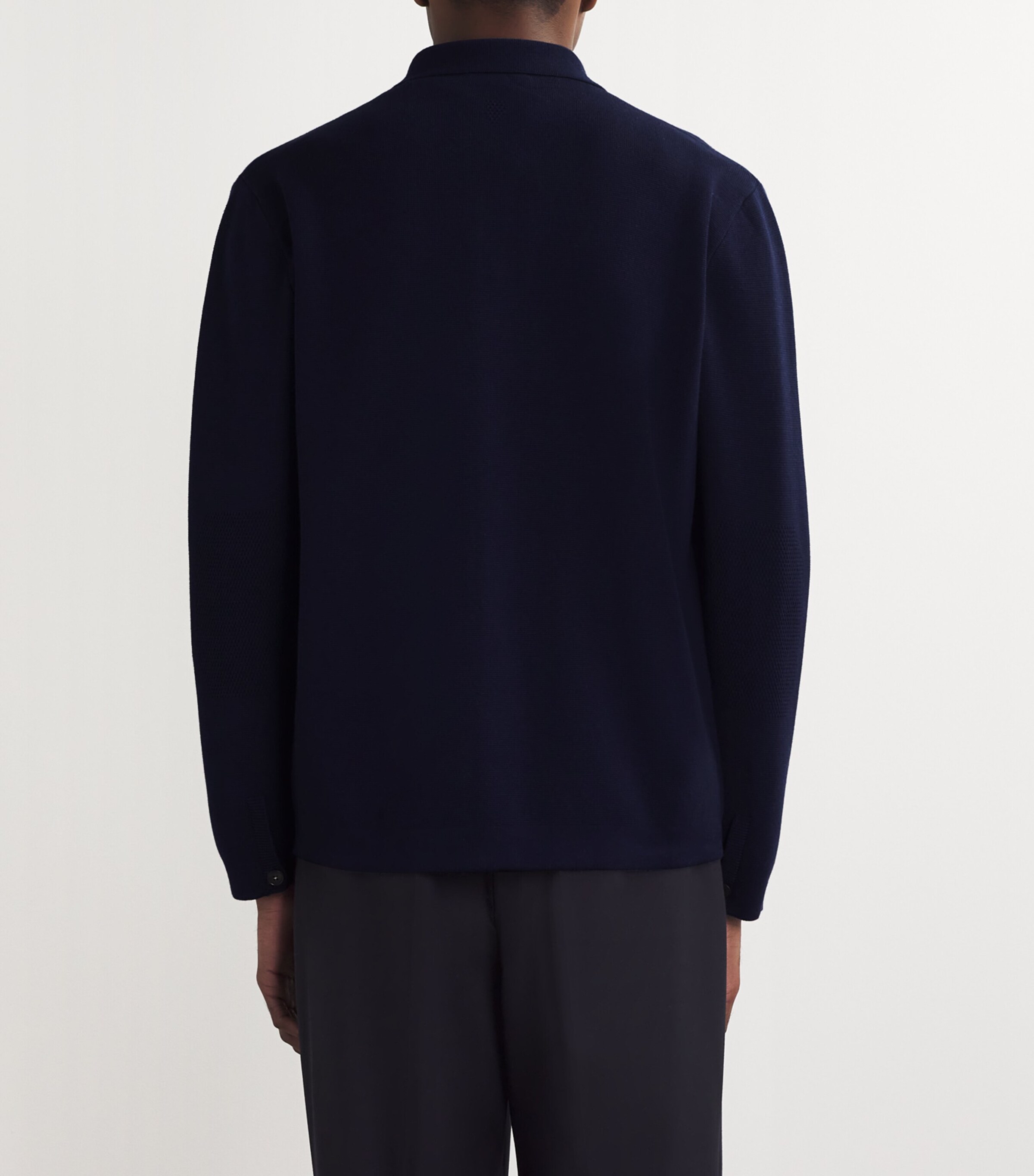 Canali Mens Cotton-Blend Overshirt Image 4