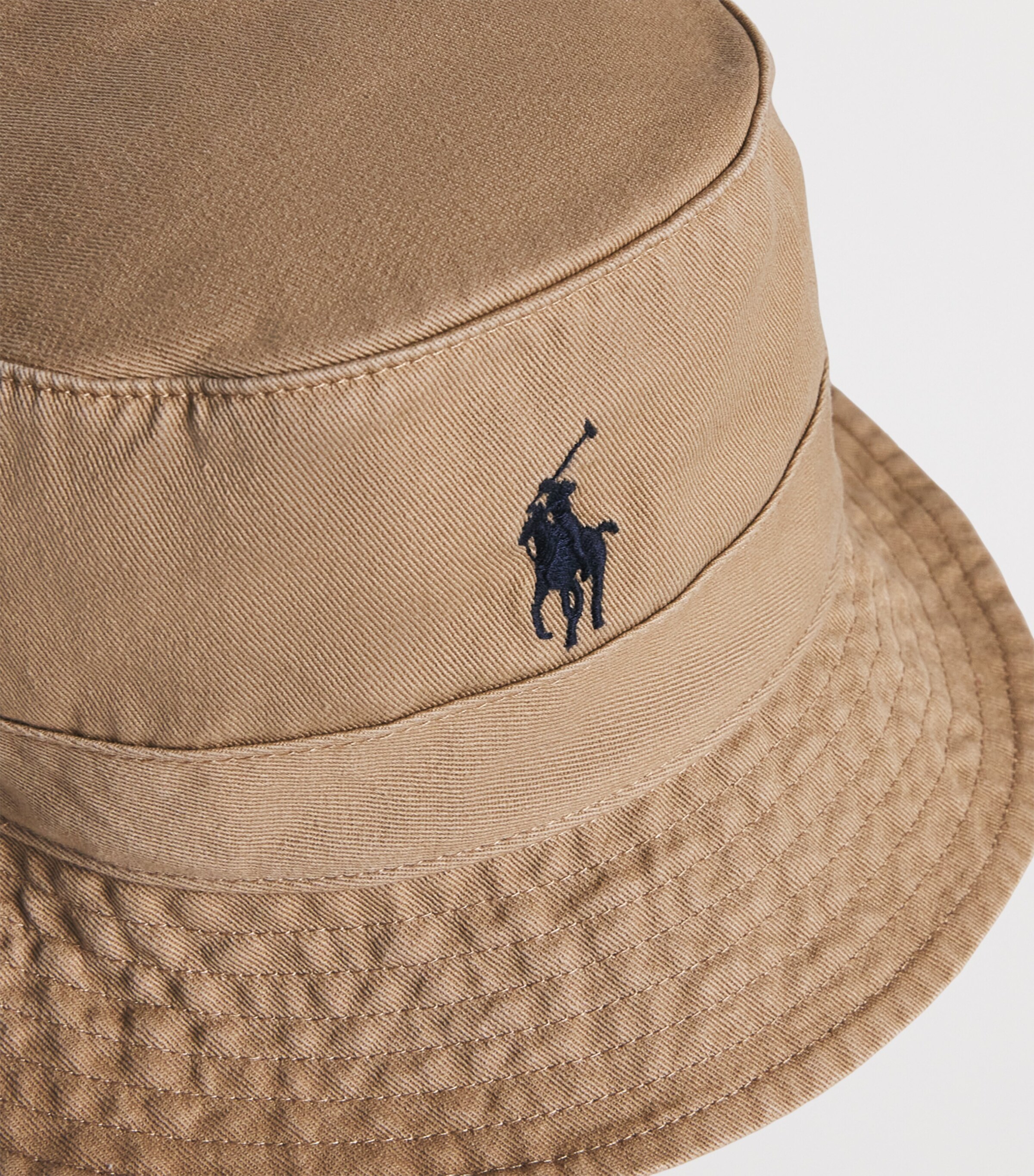Polo Ralph Lauren Twill Polo Pony Bucket Hat Caf Tan Image 2