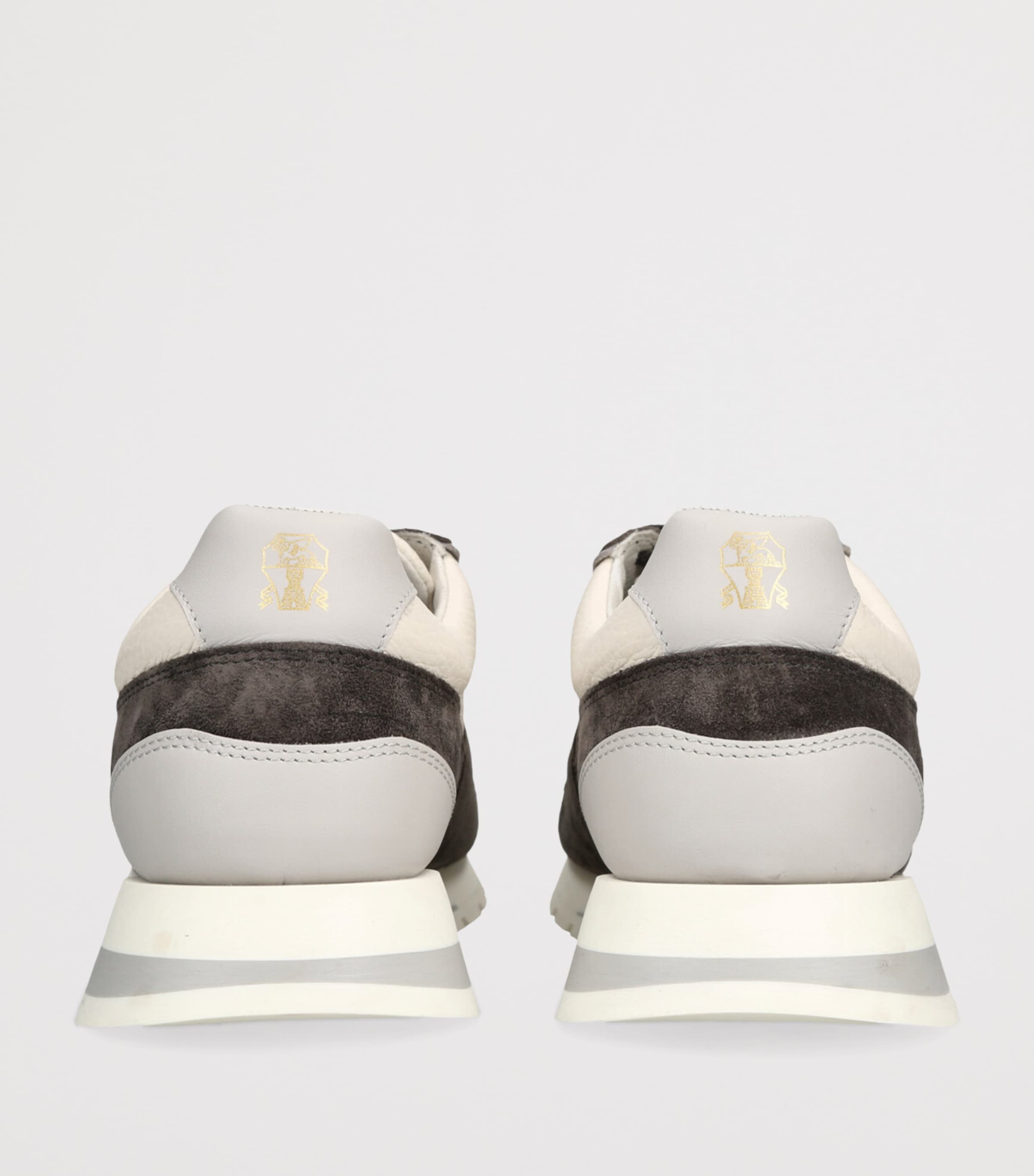 Suede-Calfskin Runners Sneakers WHITE/OTH Image 2