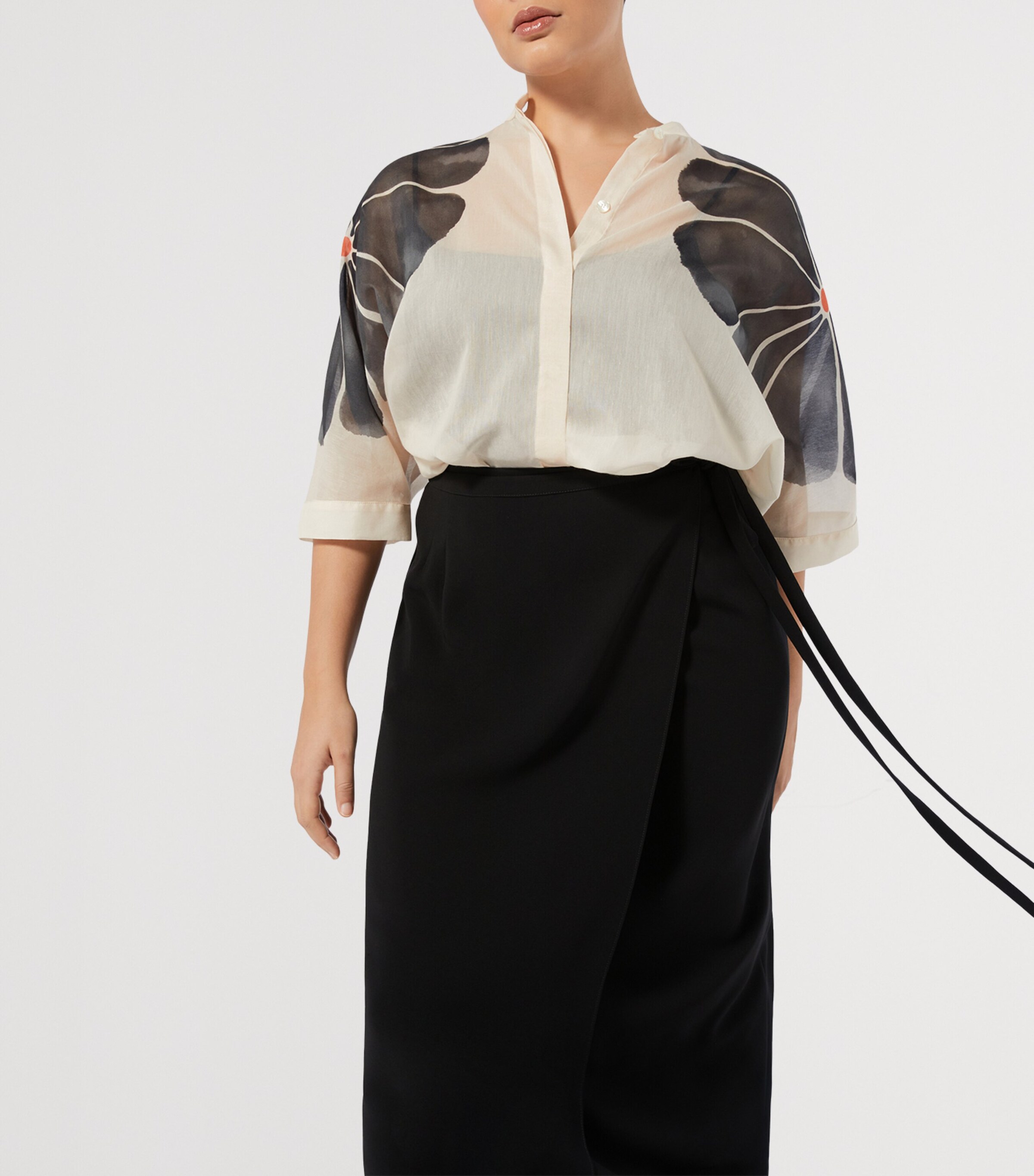 x Maccapani Cotton-Silk Daisy Blouse FLESH Image 4