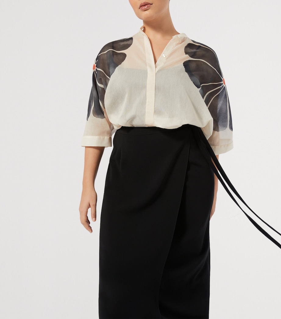 x Maccapani Cotton-Silk Daisy Blouse FLESH Image 4