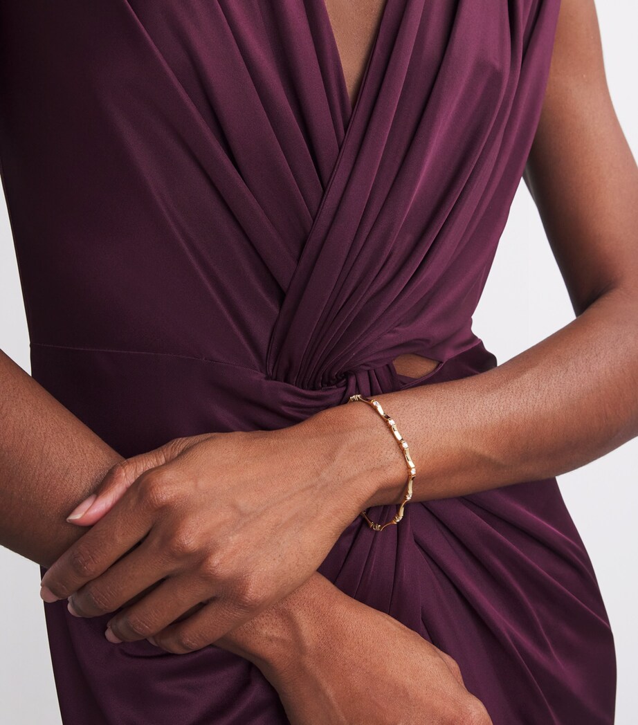 Small Yellow Gold and Diamond Honey Bracelet YELLOW GOLD Image 4