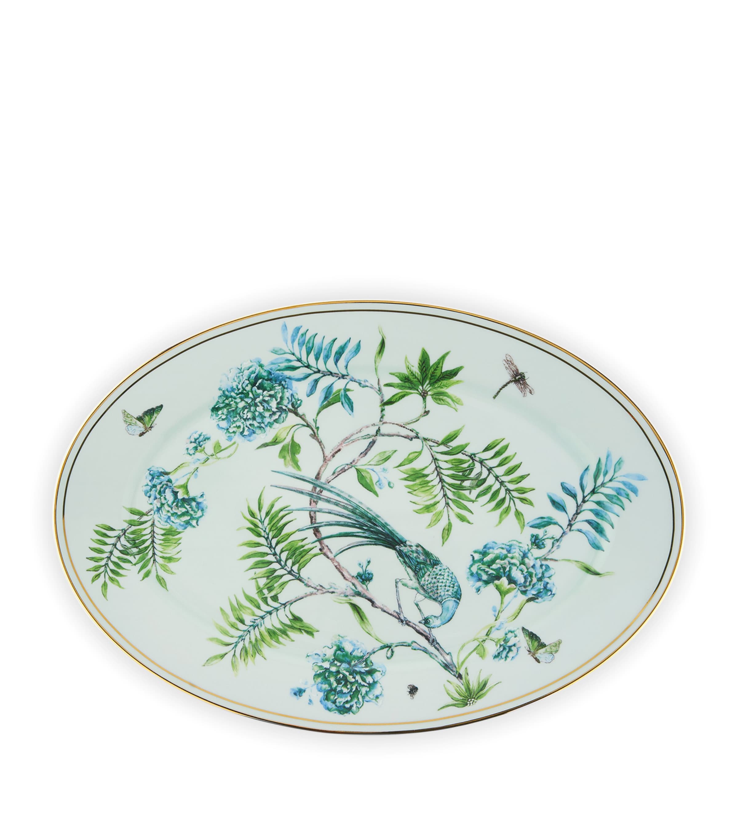 AQUAZZURA LARGE SECRET GARDEN OVAL PLATTER 