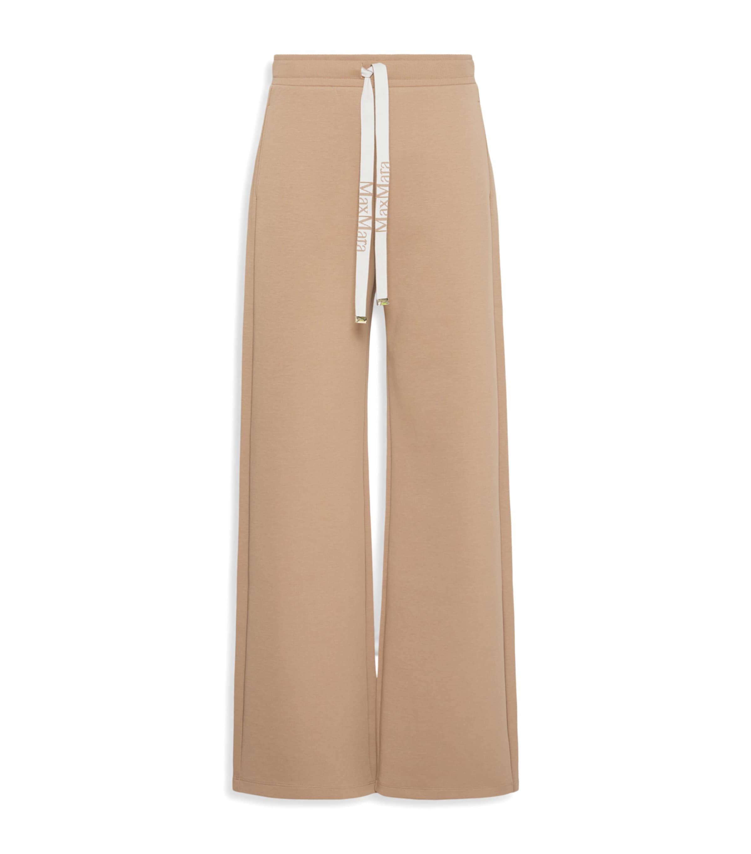 Max Mara Womens Logo-Tape Sweatpants Camel Image 1