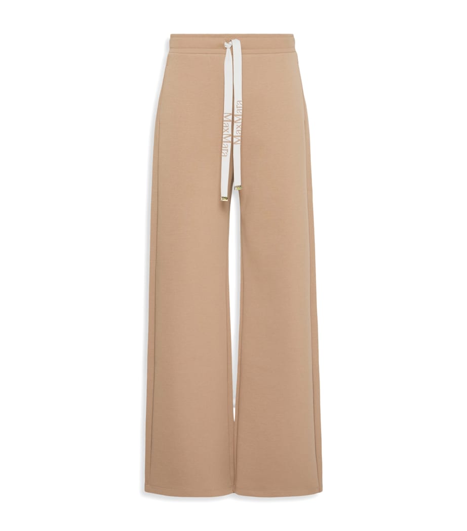 Max Mara Womens Logo-Tape Sweatpants Camel Image 1