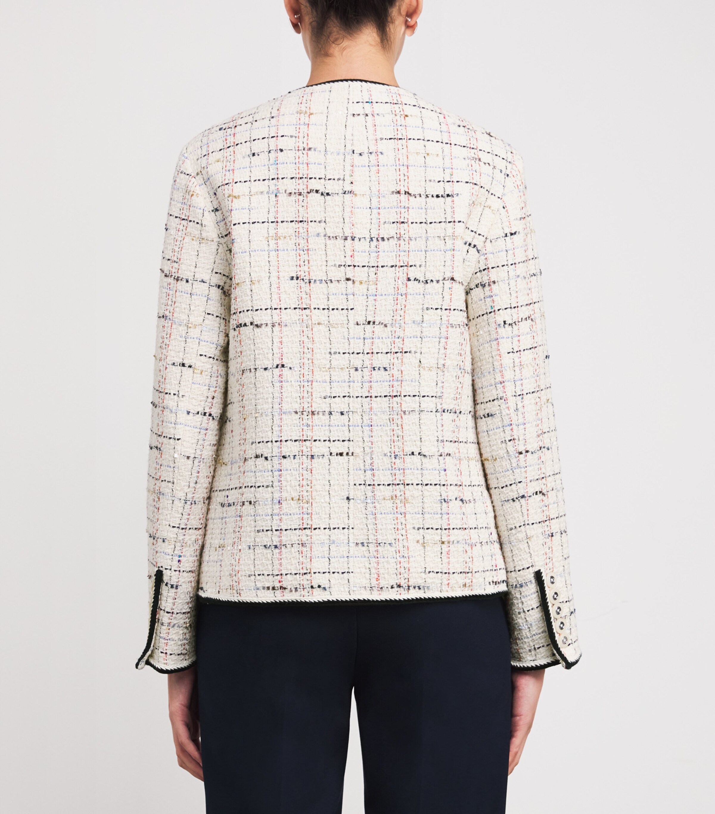 Tweed Celeste Dickey Jacket W0202  OFF WHT MULTI Image 4