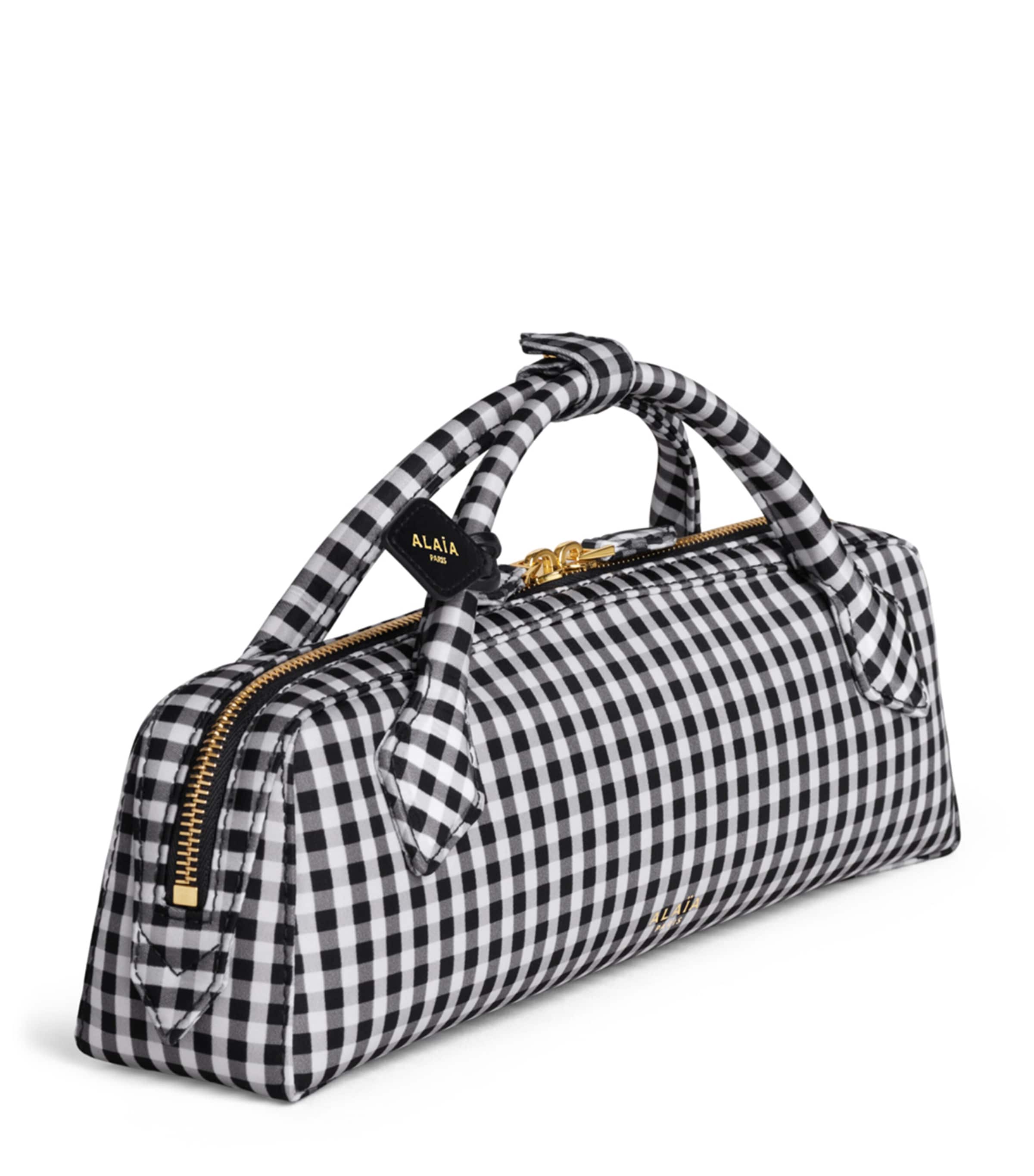 Alaïa Printed Le Teckel Clutch Bag Black/white Image 2