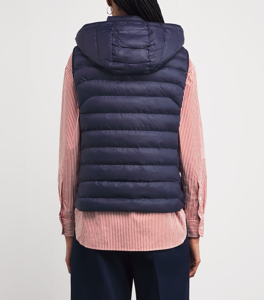 Water-Repellent Padded Gilet NAVY Image 4
