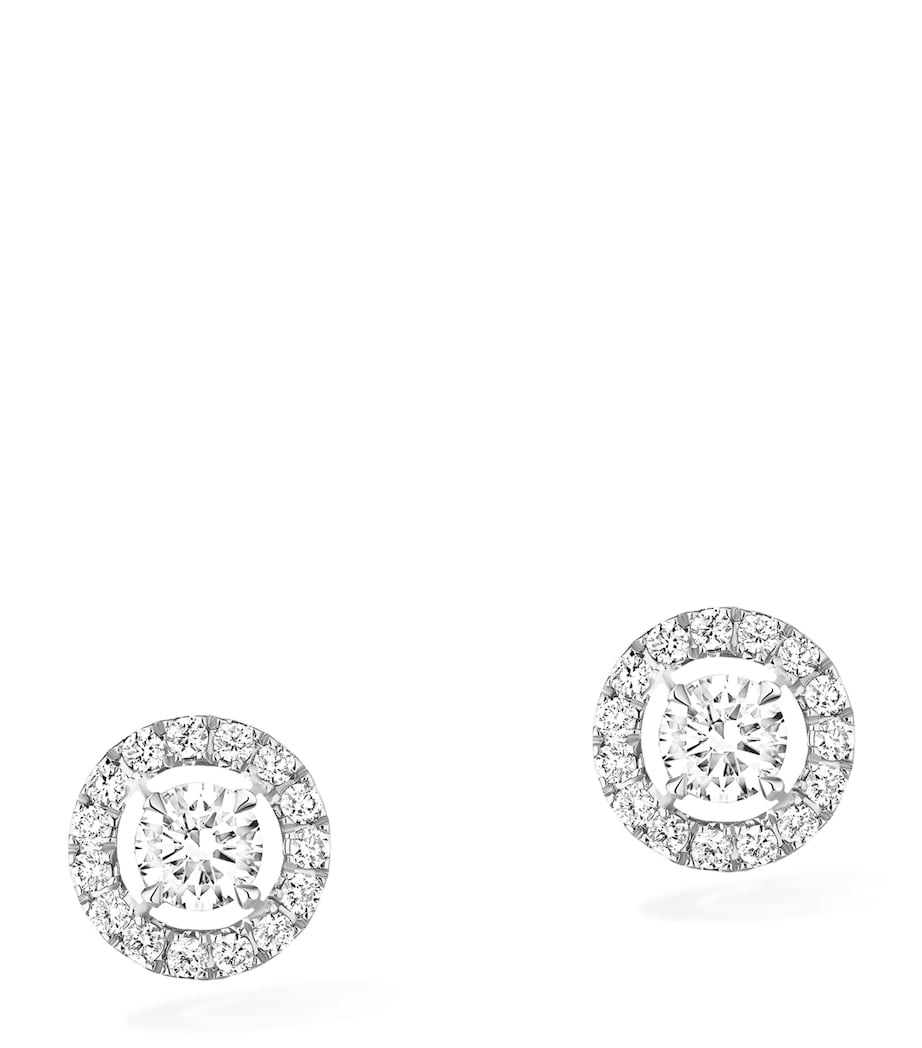Messika Joy White Gold and Diamond Small Stud Earrings White Gold Image 1