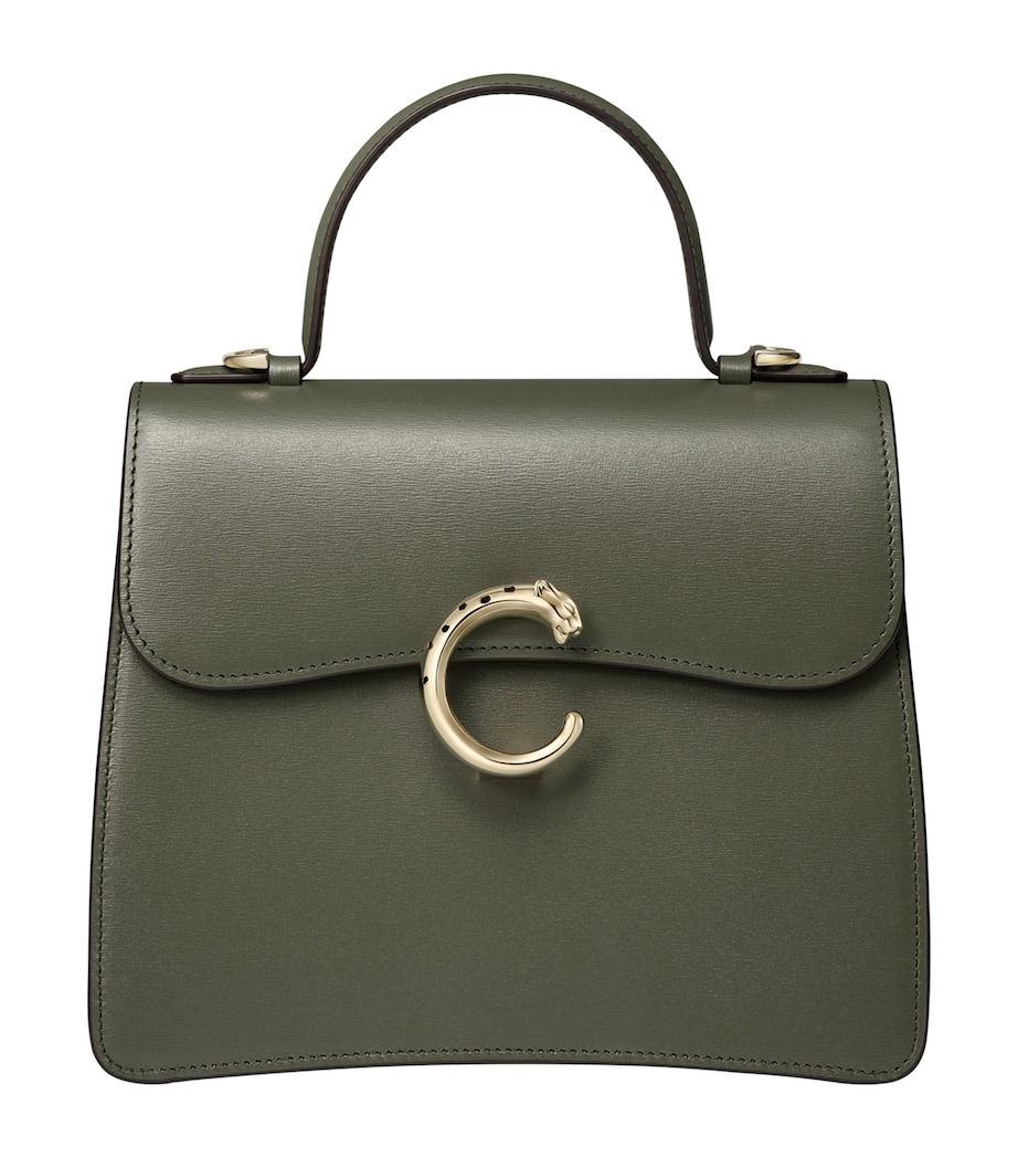 Small Panthère C de Cartier Top-Handle Bag GREEN Image 1