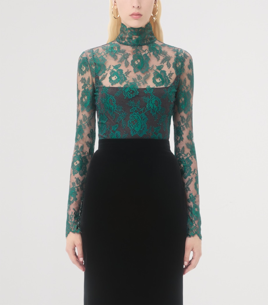 Lace Floral Top 392 Image 2