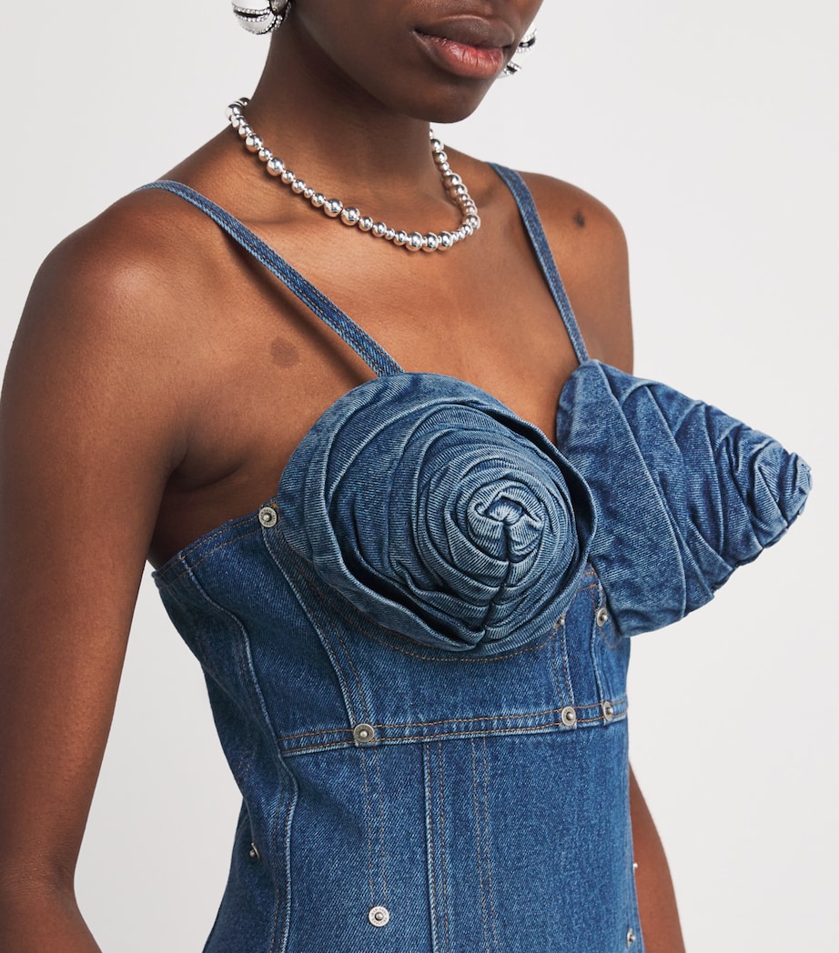 Jean Paul Gaultier Blue Denim Iconic Cups Maxi Dress | Harrods US Jean Paul Gaultier Blue Denim Iconic Cups Maxi Dress | Harrods US