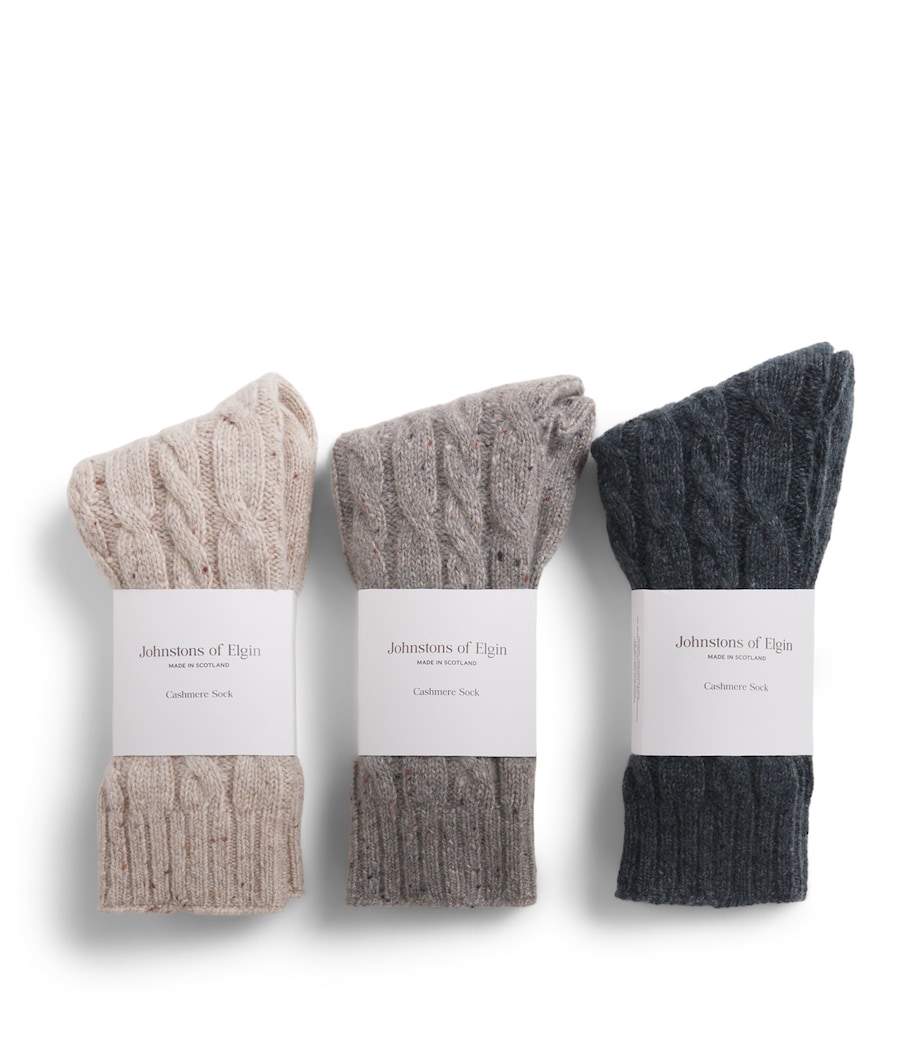 Cashmere-Blend Bed Socks Gift Set (Pack of 3) MULTI Image 1