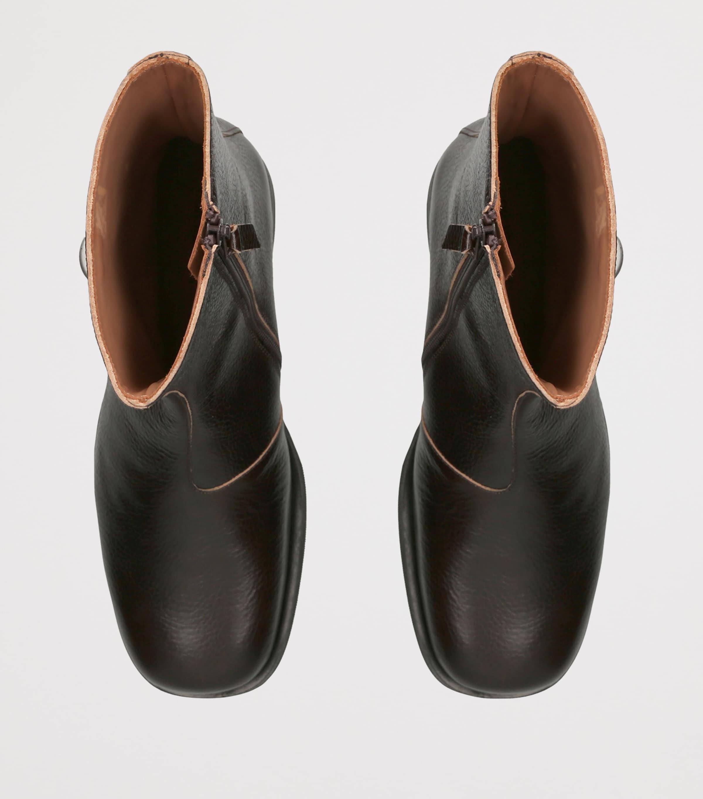 Our Legacy Leather Camion Ankle Boots Dark Brown Image 3